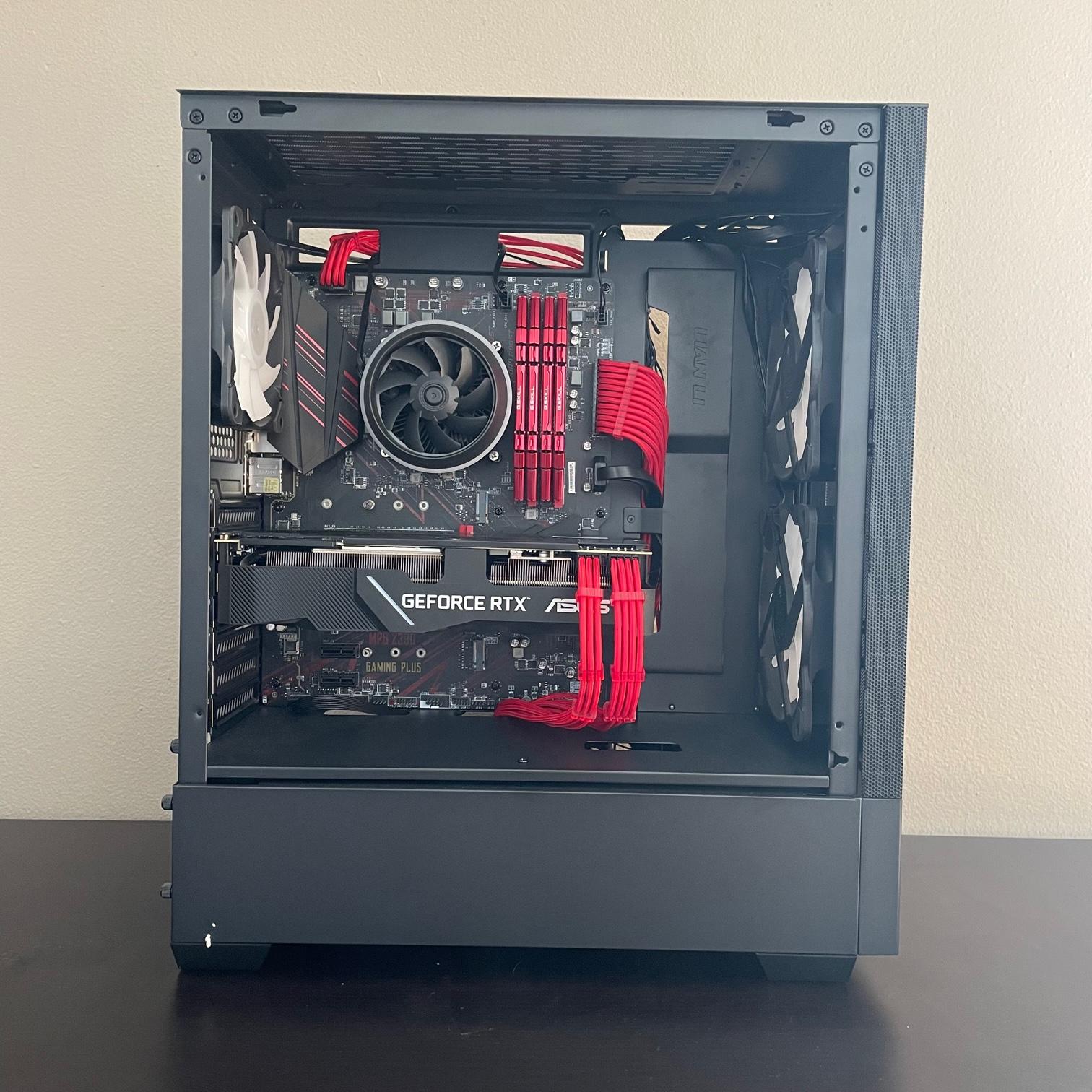 RTX 2070 Super 8gb ~ i5-9400f ~ 16gb RAM ~ 1TB SSD ~ MSI z390 ATX ~ Lian Li 205 Mesh ARGB