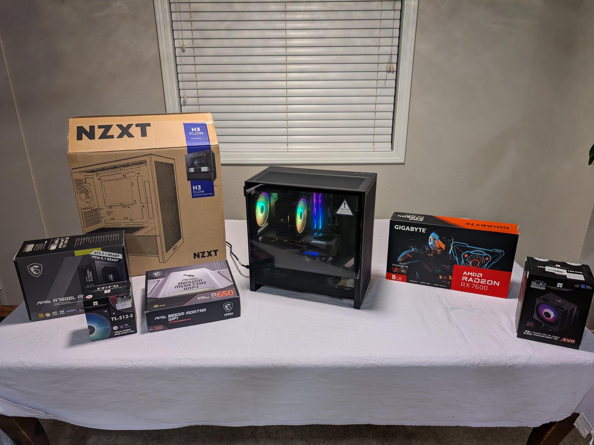 RYZEN 7600 | RX7600 | 32GB DDR5 | 1TB | WIFI | Windows11Pro