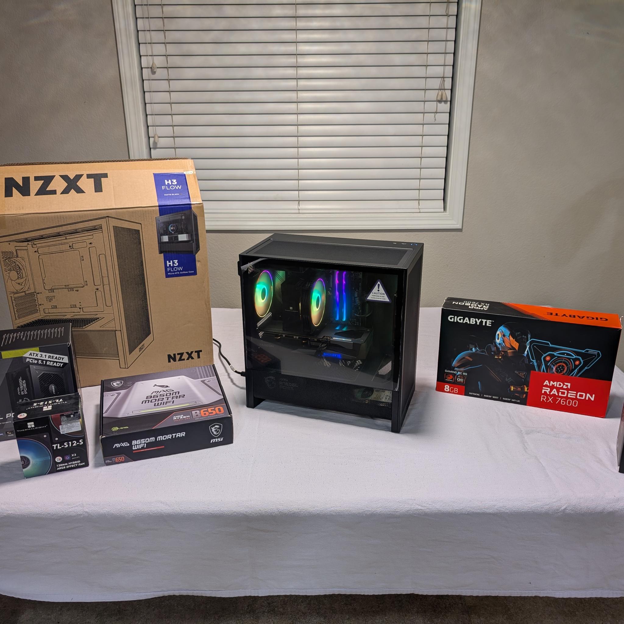 RYZEN 7600 | RX7600 | 32GB DDR5 | 1TB | WIFI | Windows11Pro