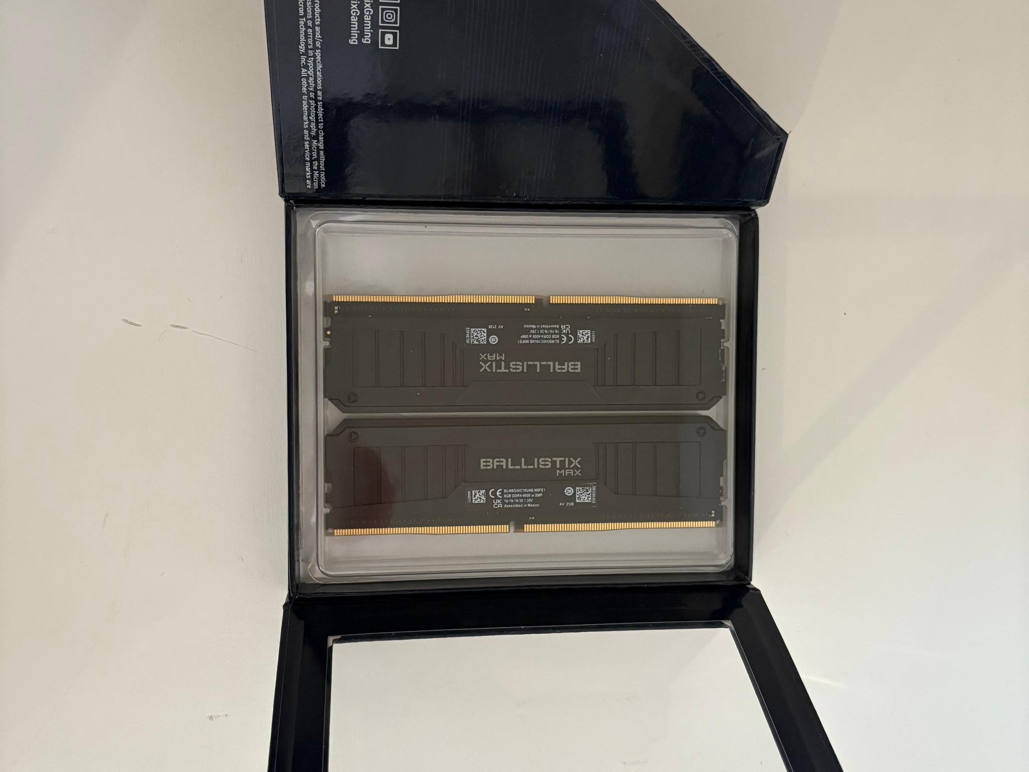 Crucial Micron Ballistix Max Gaming Memory 16GB (2x8GB) 4000 MT/s