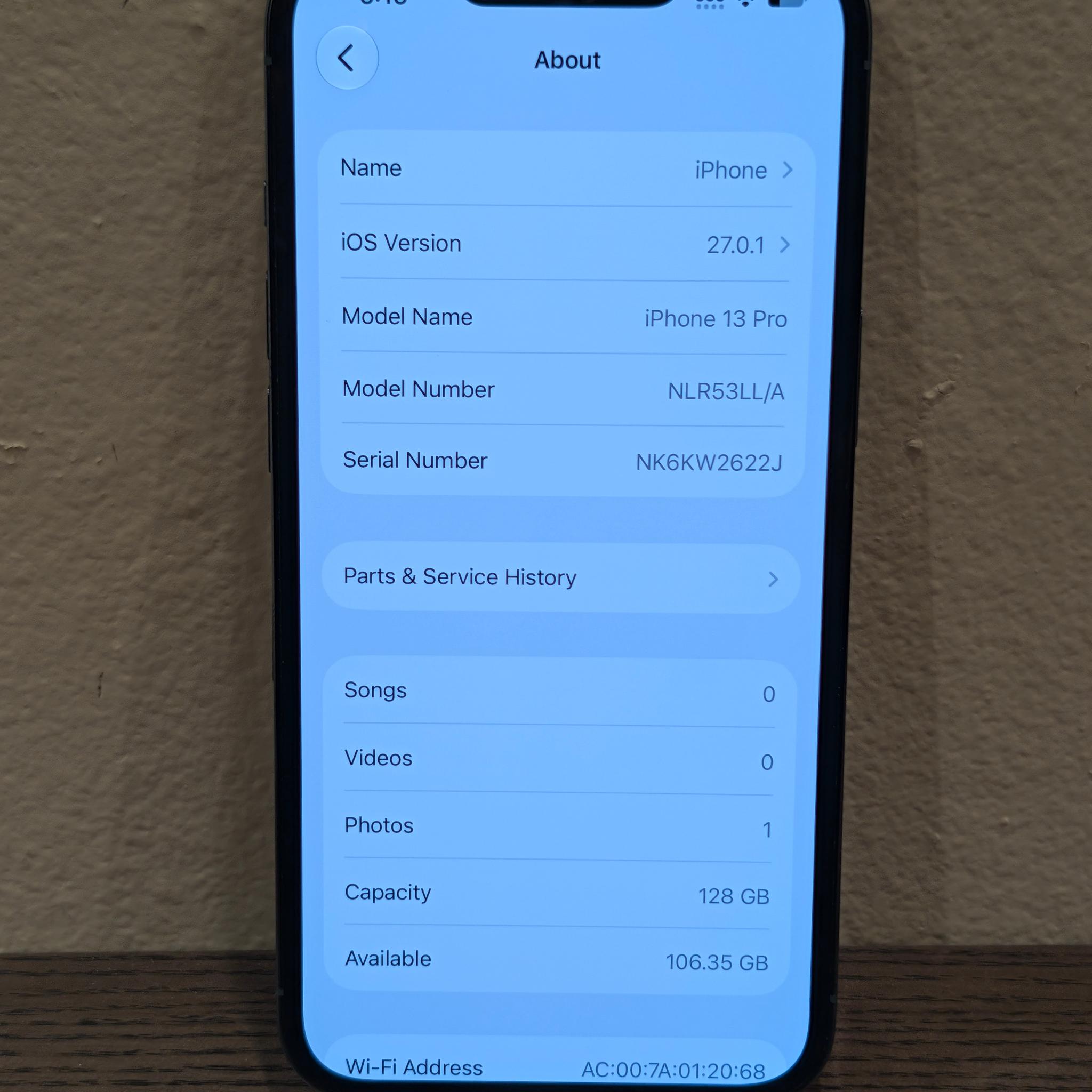 Apple iPhone 13 Pro - 128GB - Sierra Blue - Unlocked - Good Condition
