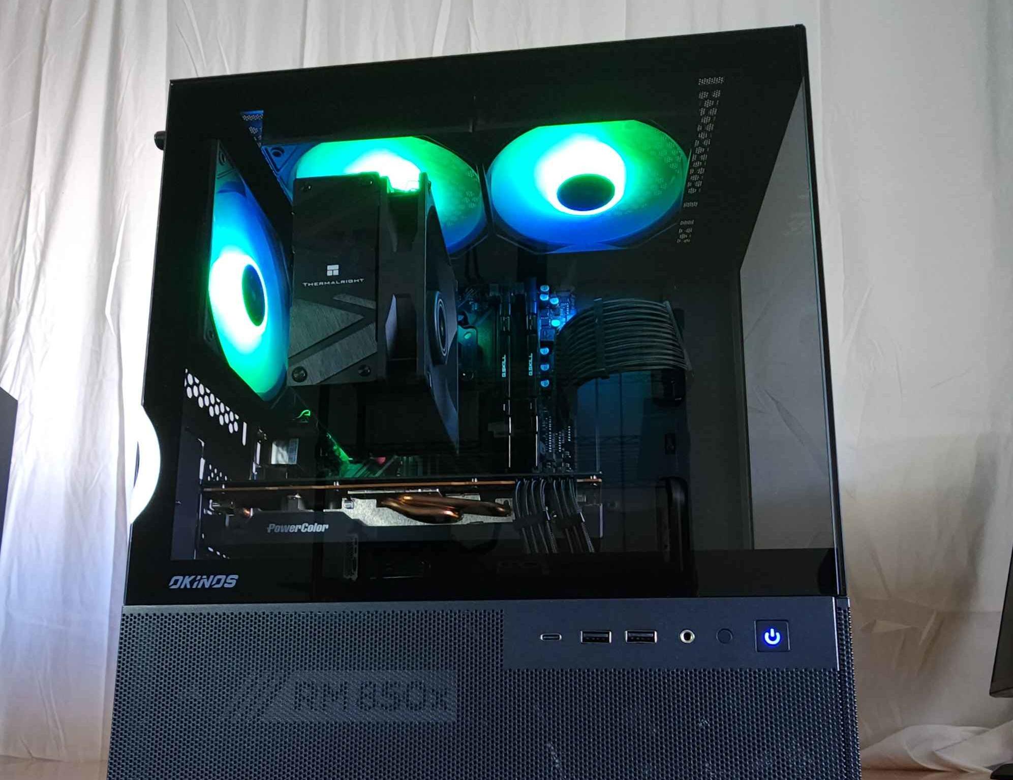 Obsidian core 🌑💻 | Ryzen 5600x | Radeon 6700xt | 32gb | 1tb NVME | 850w | WIFI Included!
