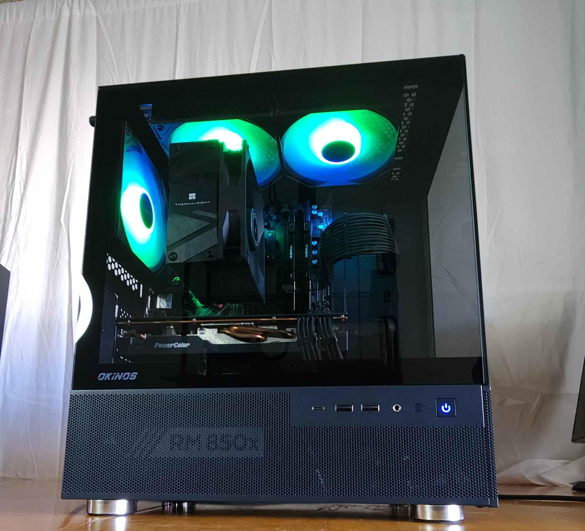 Obsidian core 🌑💻 | Ryzen 5600x | Radeon 6700xt | 32gb | 1tb NVME | 850w | WIFI Included!