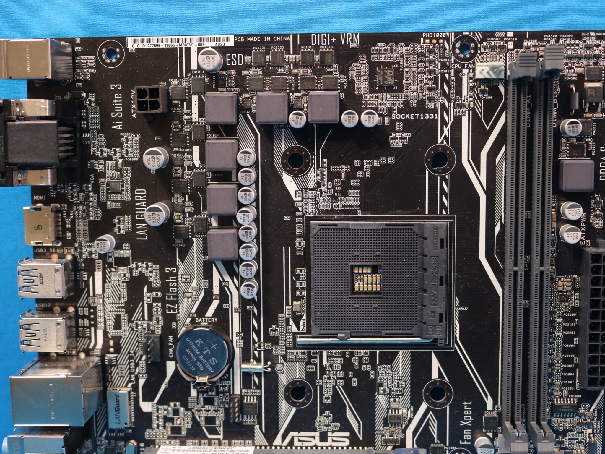 *Newest BIOS* ASUS Prime A320M-K AMD Socket AM4 DDR4 MicroATX Desktop Motherboard No I/O Shield