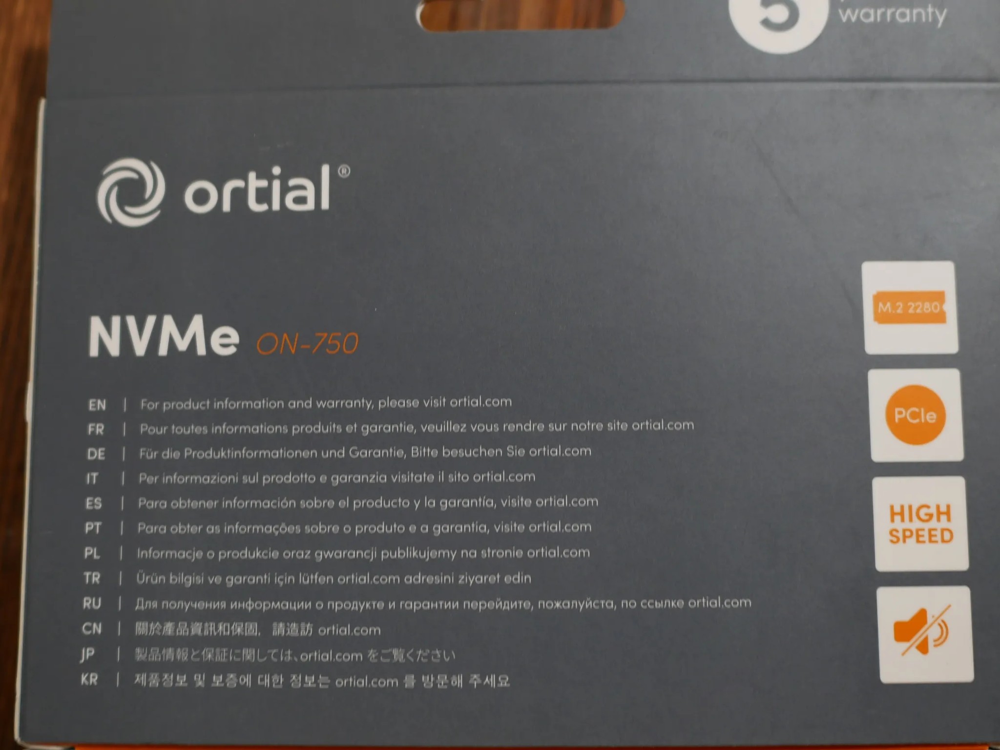 ON-750 128GB NVMe PCIe M.2 2280 Internal Solid State Drive SSD - ON-750-128