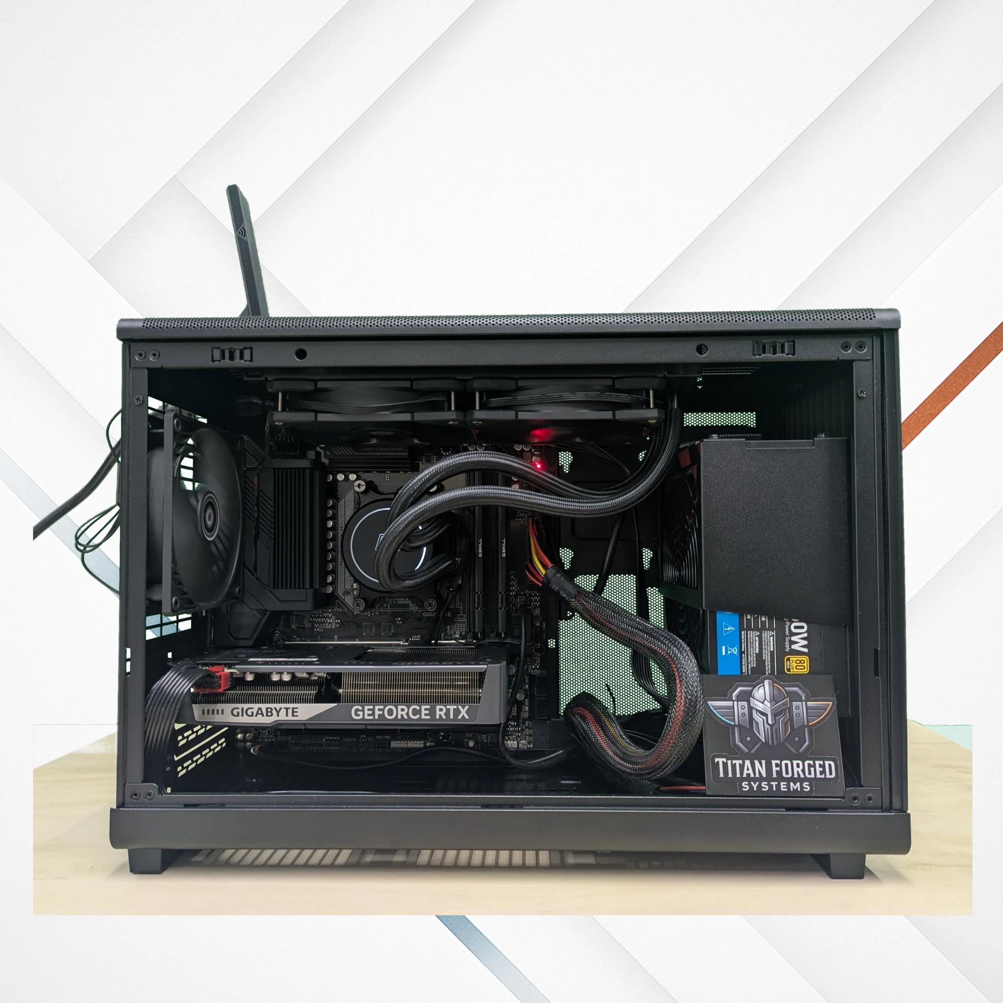🦂 Gaboon | 5060 Ti 16GB | AMD 9600X | Compact Wood Build | 32GB DDR5 | 2TB NVMe
