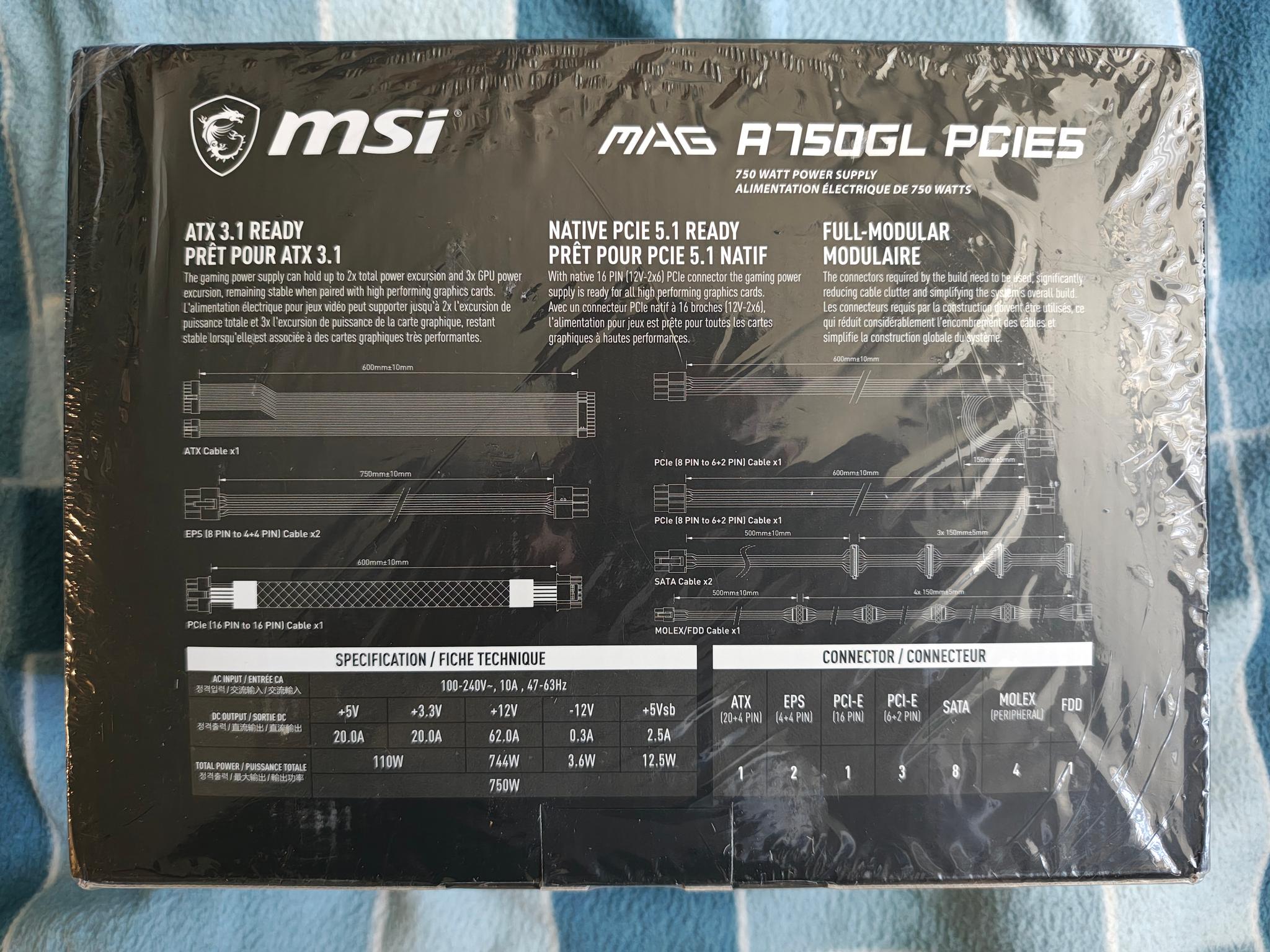 MSI MAG A750GL PCIE5 - Image 3