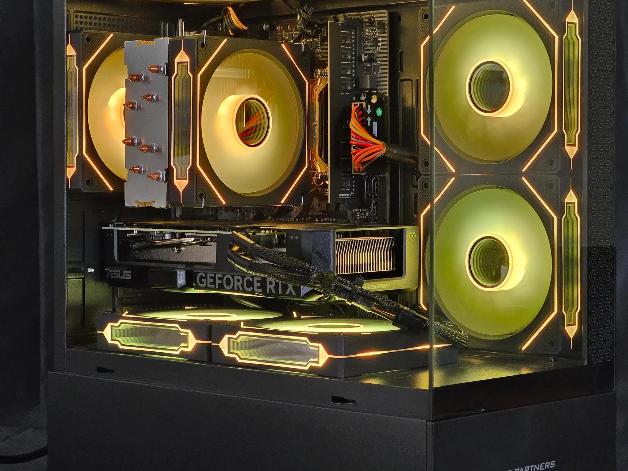 🔶Gold Sparrow🔶Gaming PC with i5 12400/ RTX 4060 Ti/16gb RAM/ 1TB SSD/8RGB Fans/ Windows 11 Pro
