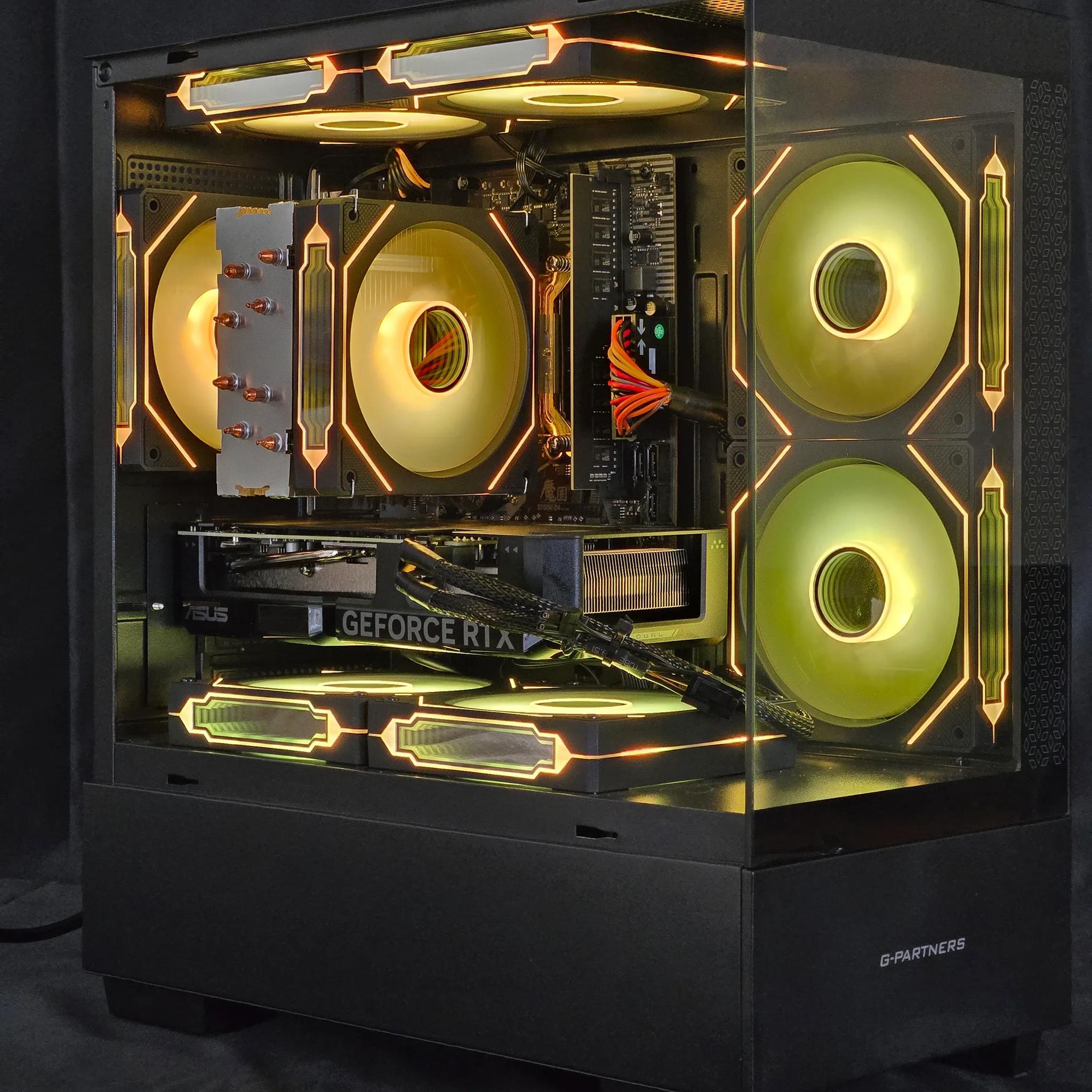 🔶Gold Sparrow🔶Gaming PC with i5 12400/ RTX 4060 Ti/16gb RAM/ 1TB SSD/8RGB Fans/ Windows 11 Pro