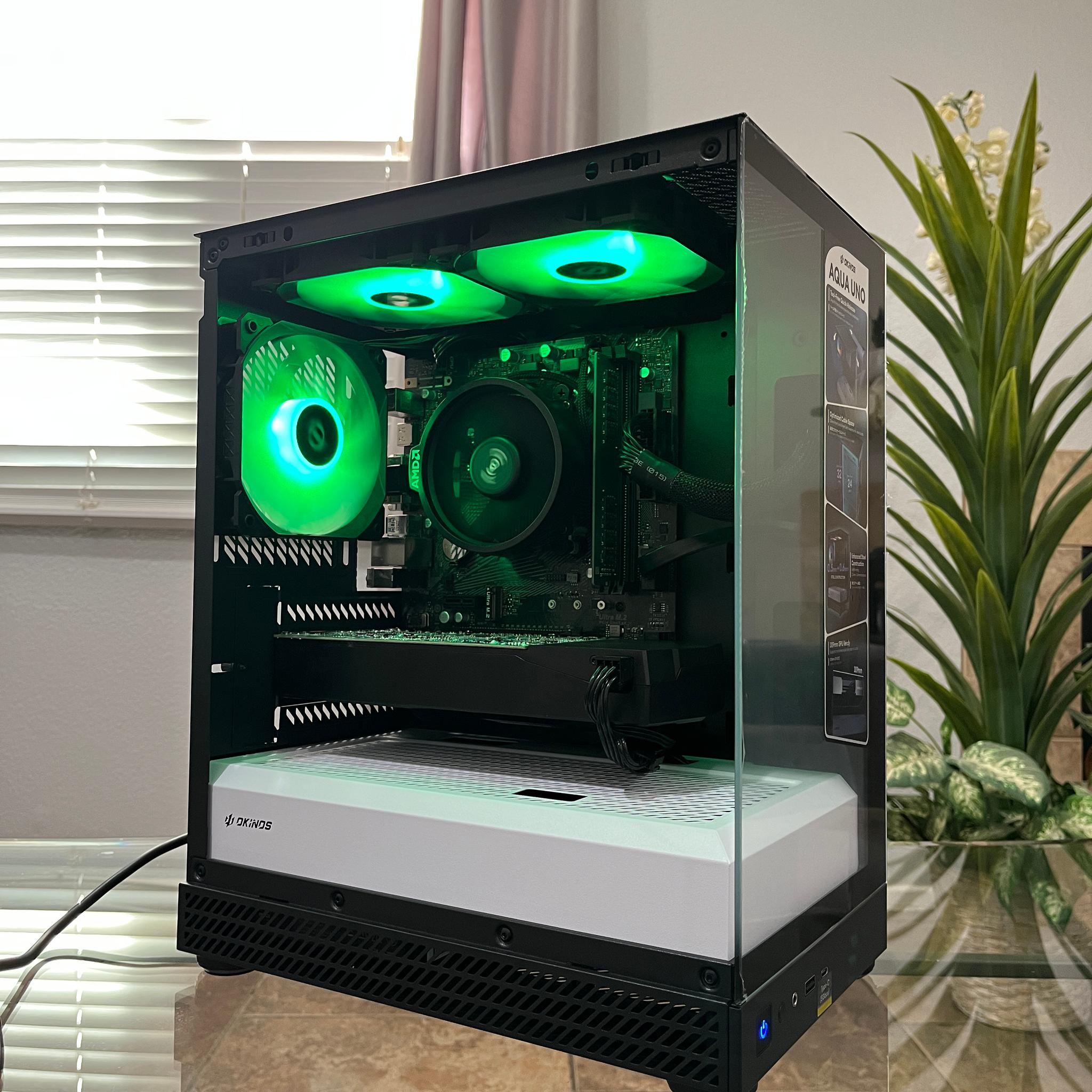 GTX 1060 6GB, Ryzen 7 1700, 8GB RAM | Black RGB Gaming Computer/PC