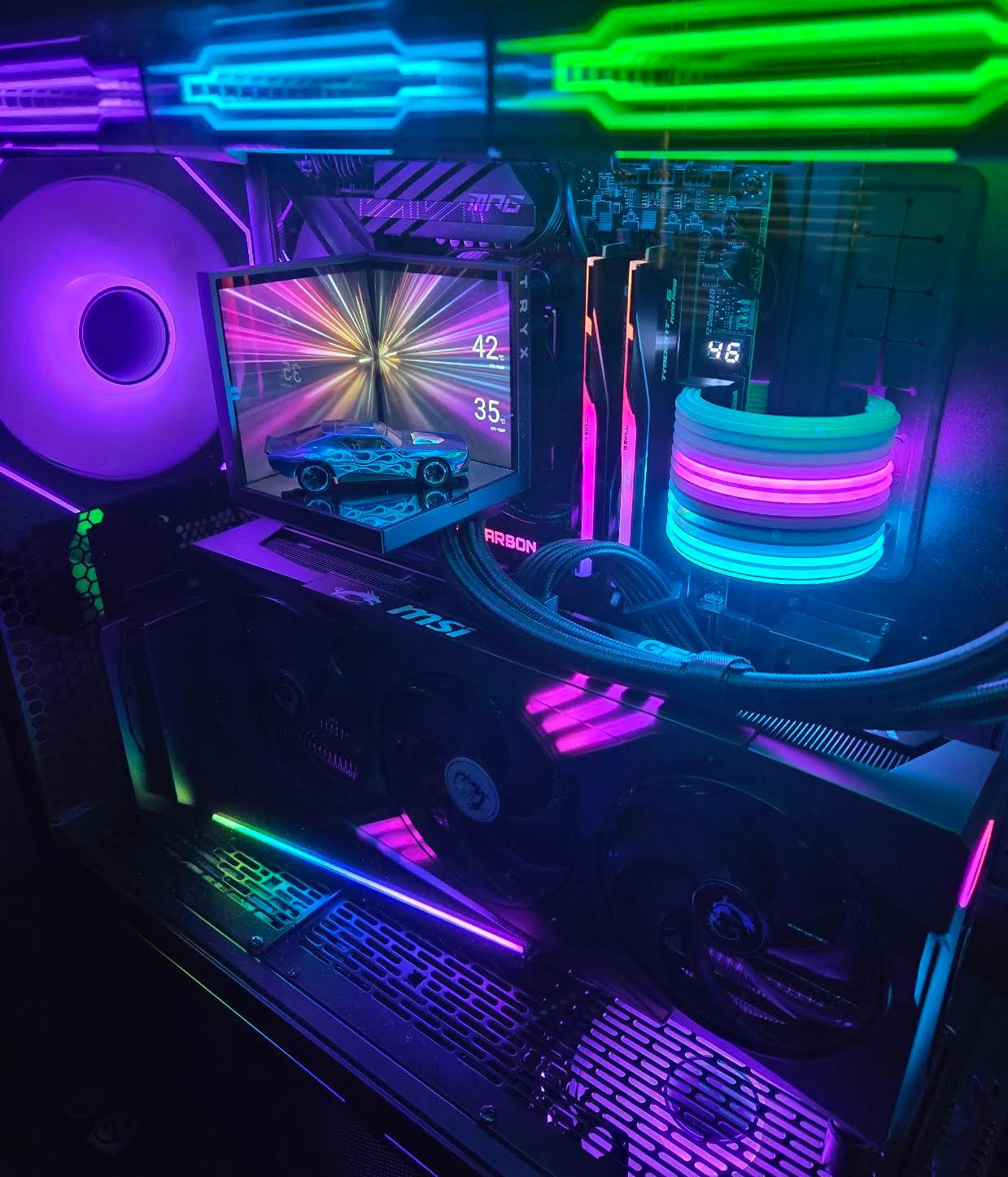 Ryzen 7 9850X3D / MSI GT 5070 TI OC 16GB / G SKILL 32GB DDR5 6000/Tryx Stage AIO / 1000W Lian Li PSU