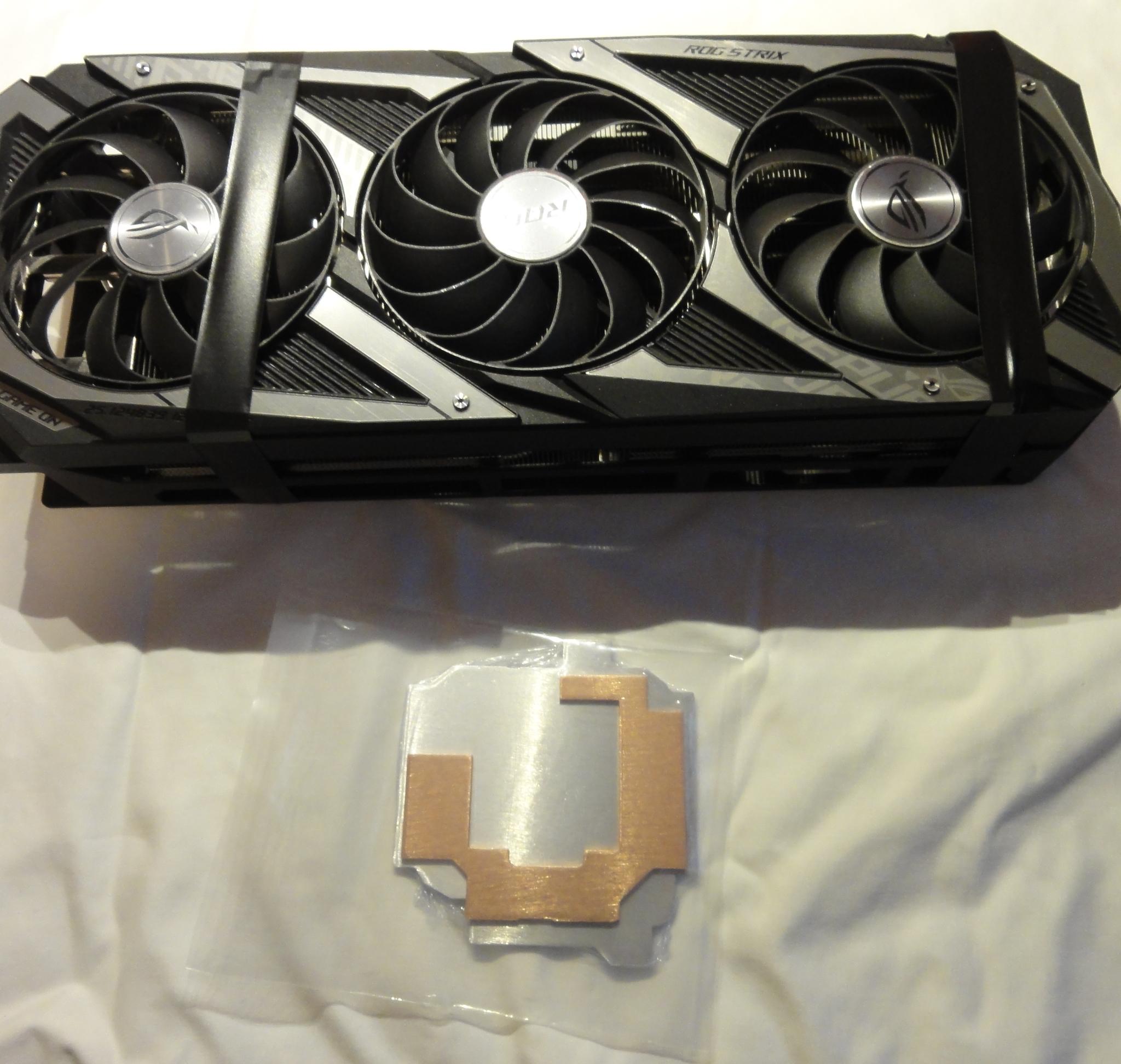 Asus ROG Strix RTX 3070 Ti OC with Phanteks G30 water block.