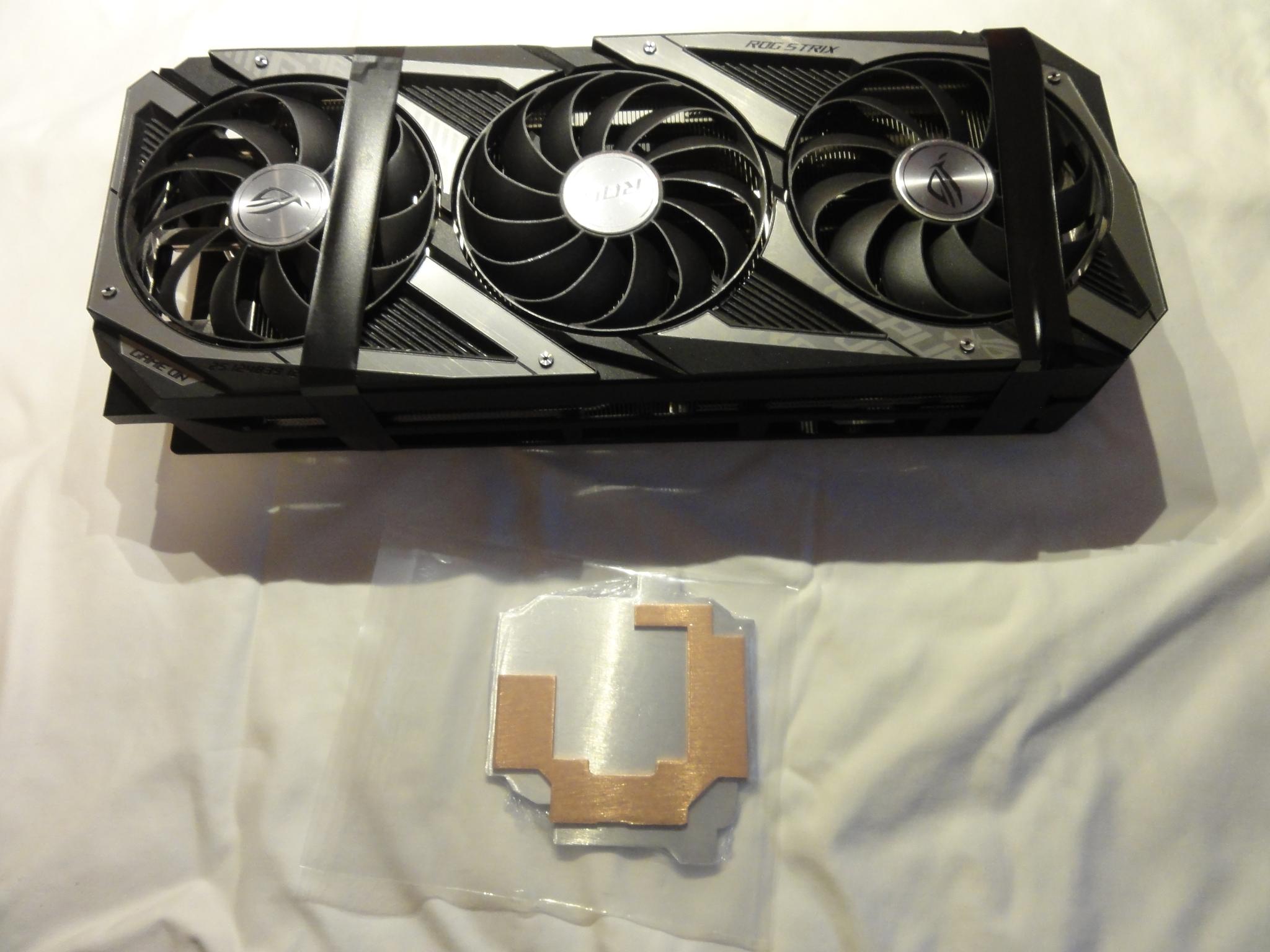 Asus ROG Strix RTX 3070 Ti OC with Phanteks G30 water block.