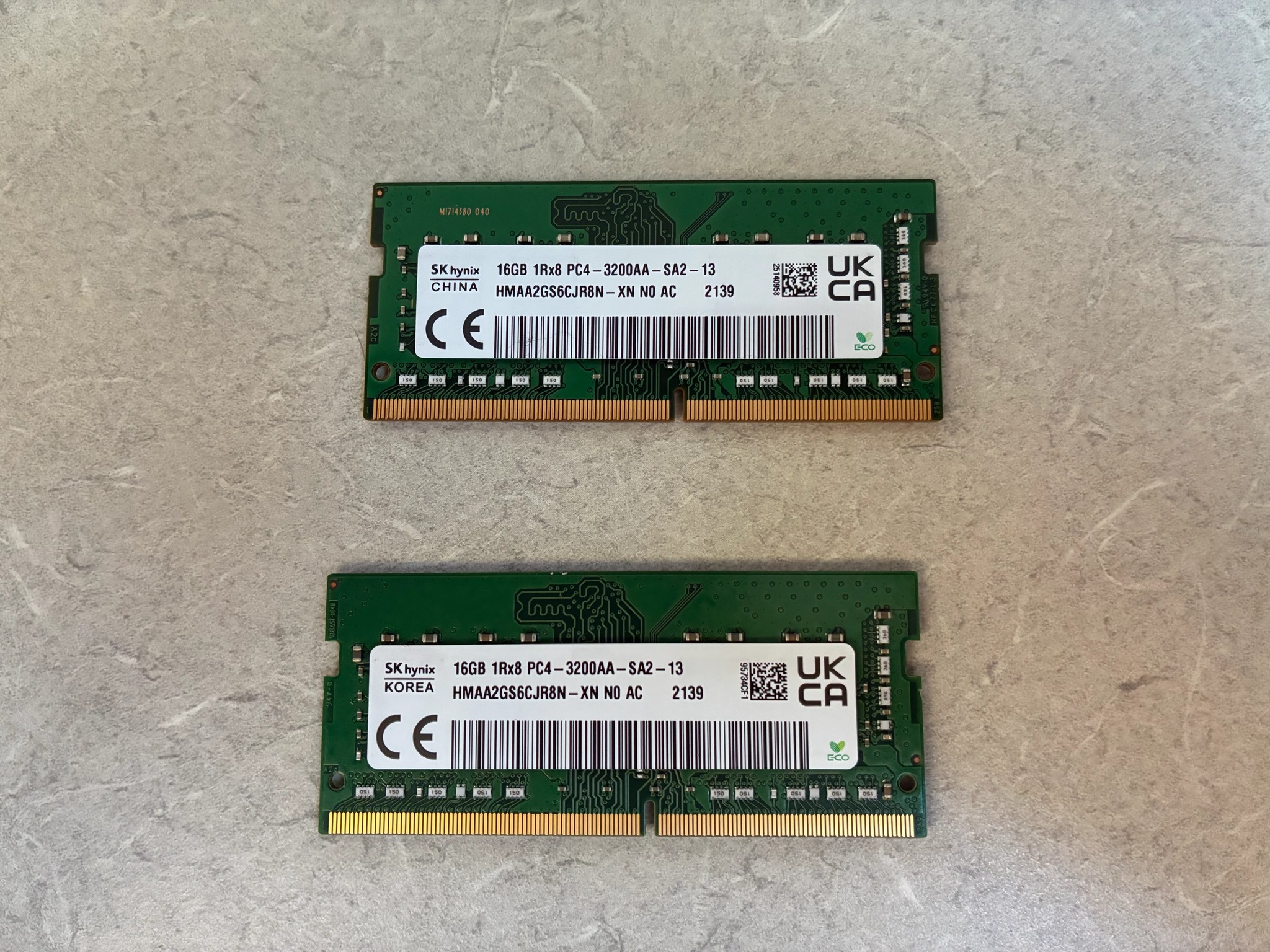 2X16GB DDR4 SODIMM 3200MHz