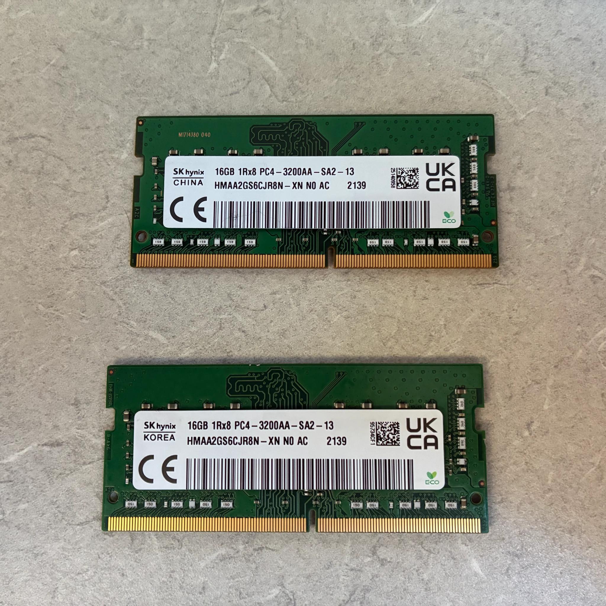 2X16GB DDR4 SODIMM 3200MHz