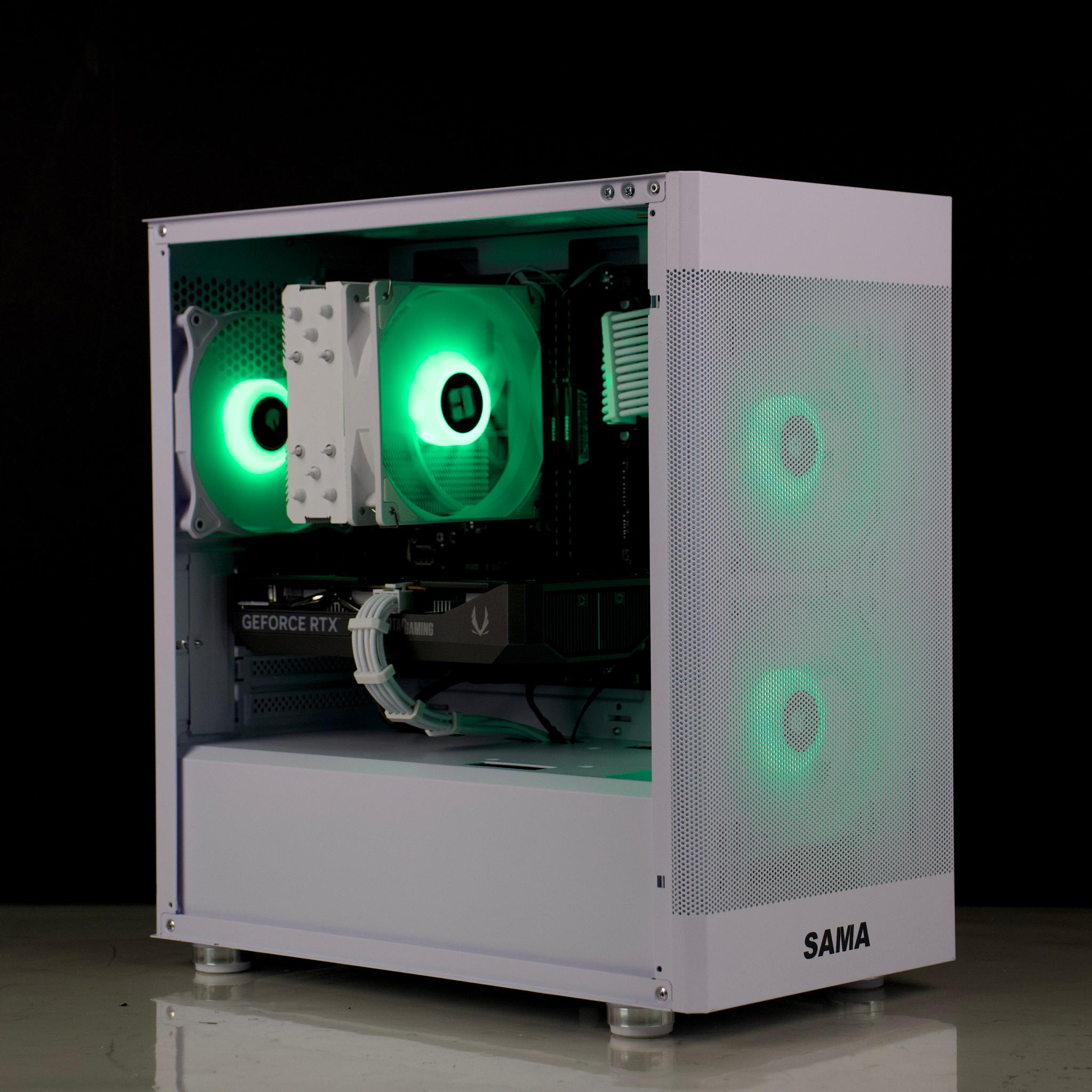 🧊RGB Gaming PC – RTX 5060, Ryzen 5500, 32GB RAM, 1TB SSD - RGB, WiFi🧊⚪