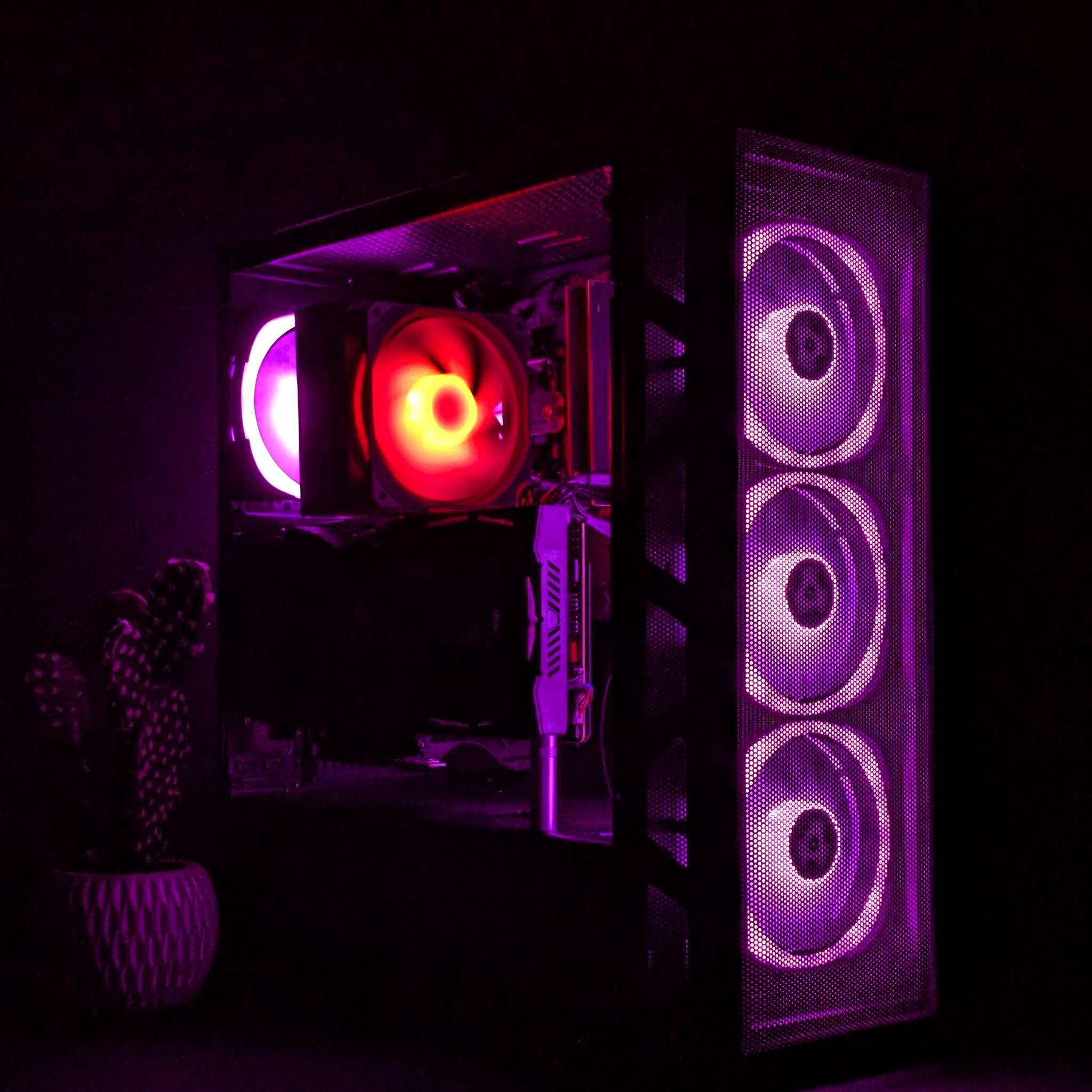1080p Gaming PC⚫️RX VEGA 56 8GB⚫️I5-8600@4.2GHz⚫️16GB DDR4 RAM⚫️1TB NVMe SSD⚫️Windows 11 Pro