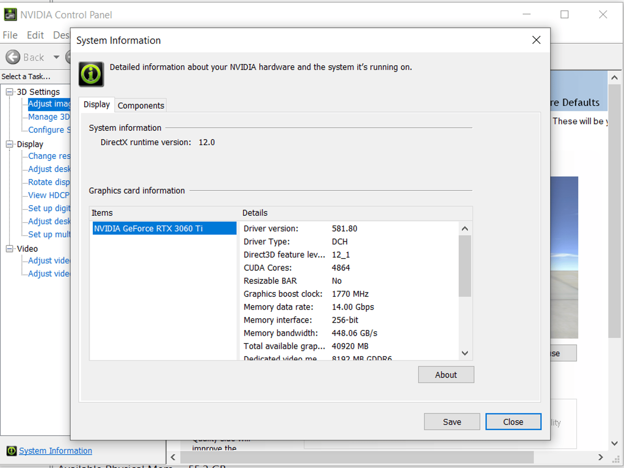 MSI GeForce RTX 3060 Ti  8GB w/ kickstand