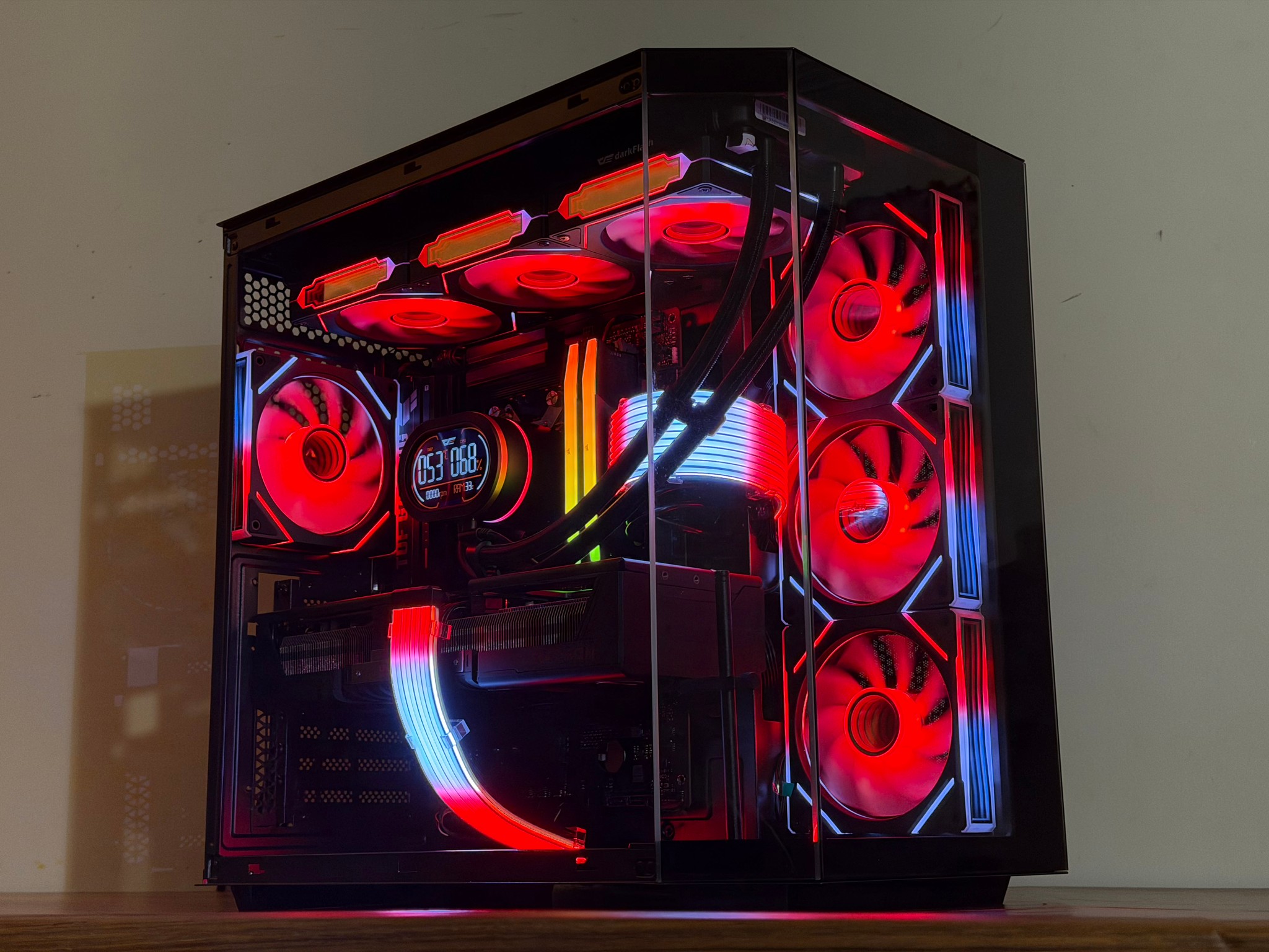 ⚡Obsidian X — Ryzen 9 7900X • RX 9070 XT • 32GB DDR5 • Black RGB Beast