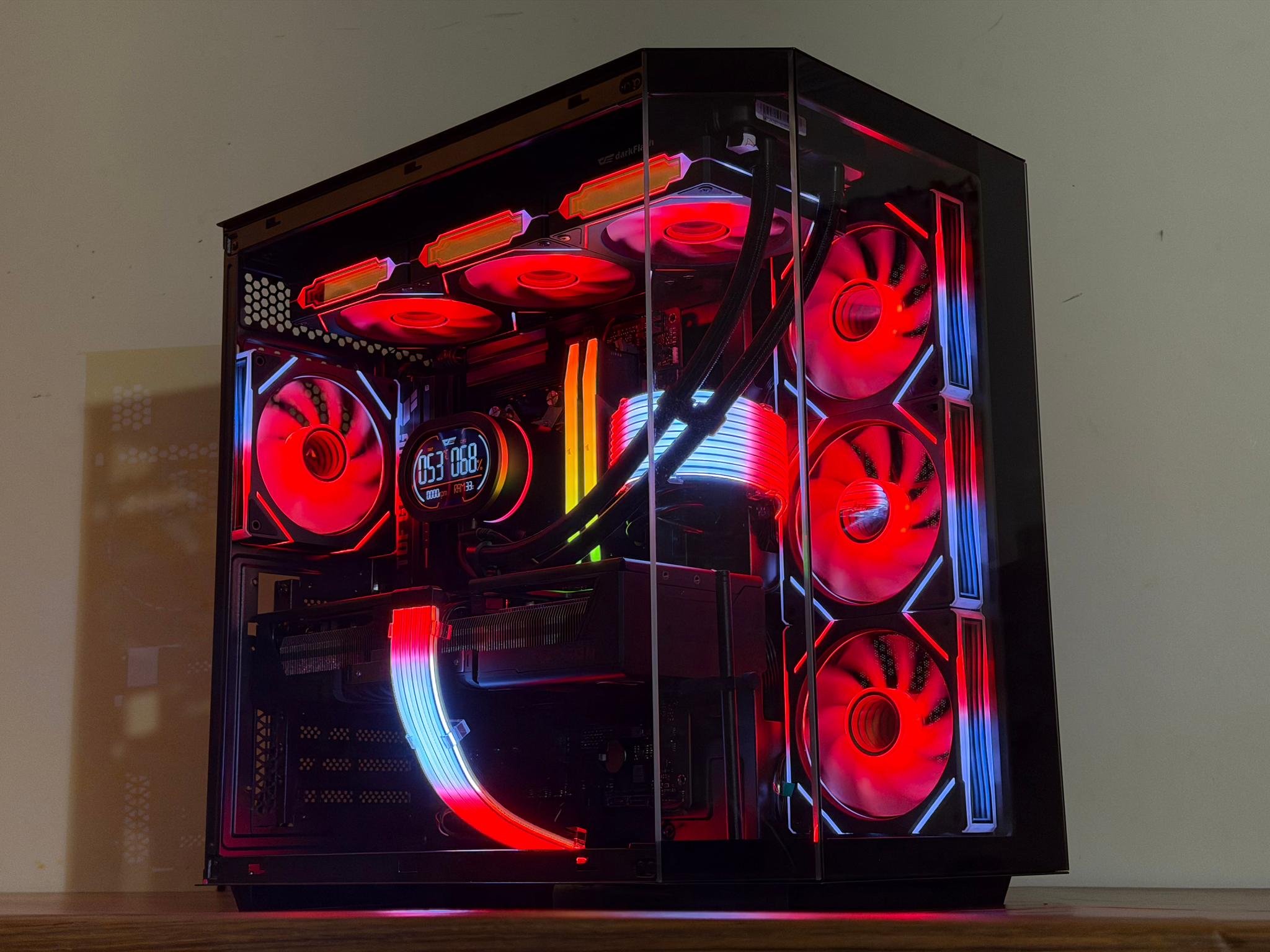⚡Obsidian X — Ryzen 9 7900X • RX 9070 XT • 32GB DDR5 • Black RGB Beast