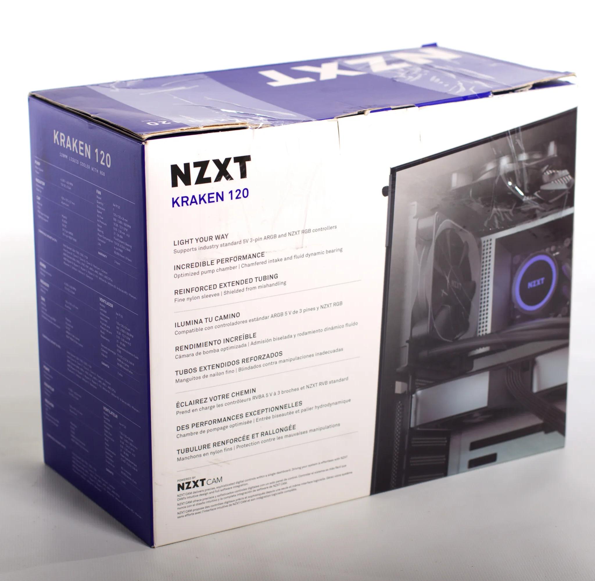 NZXT Kraken 120mm AIO Liquid Cooler - Black - New
