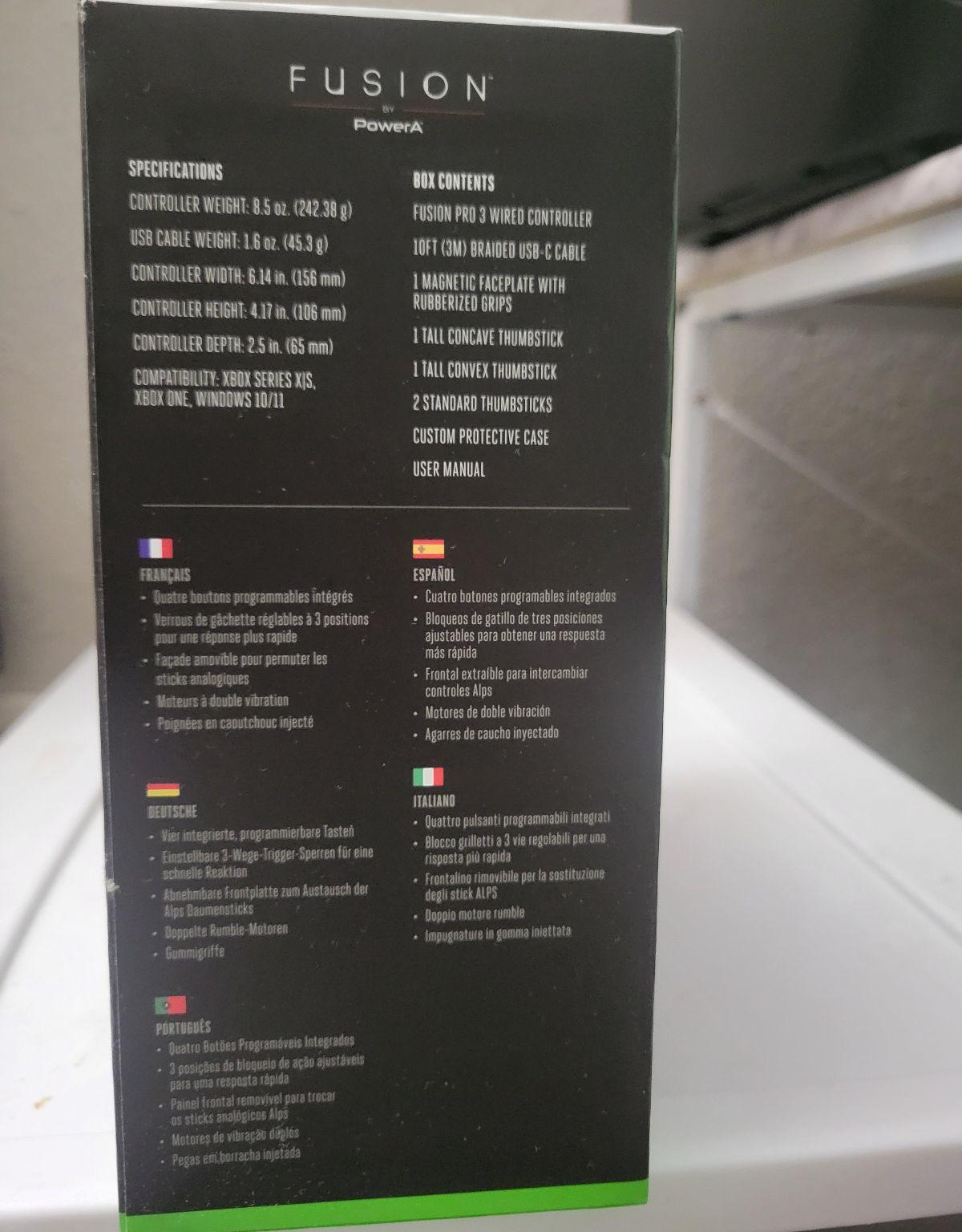 PowerA fusion pro 3 Xbox PC