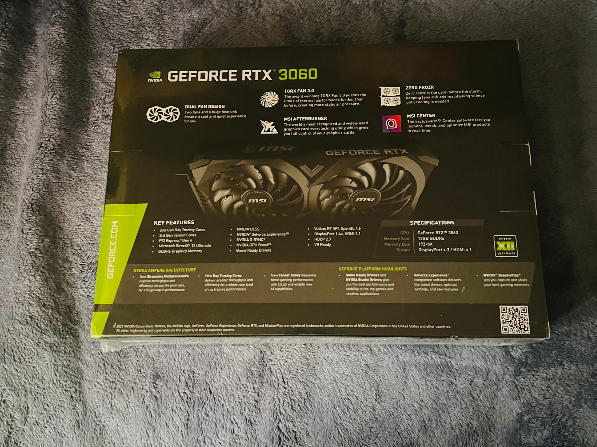 STILL SEALED NEW MSI RTX 3060 2X 12G OC