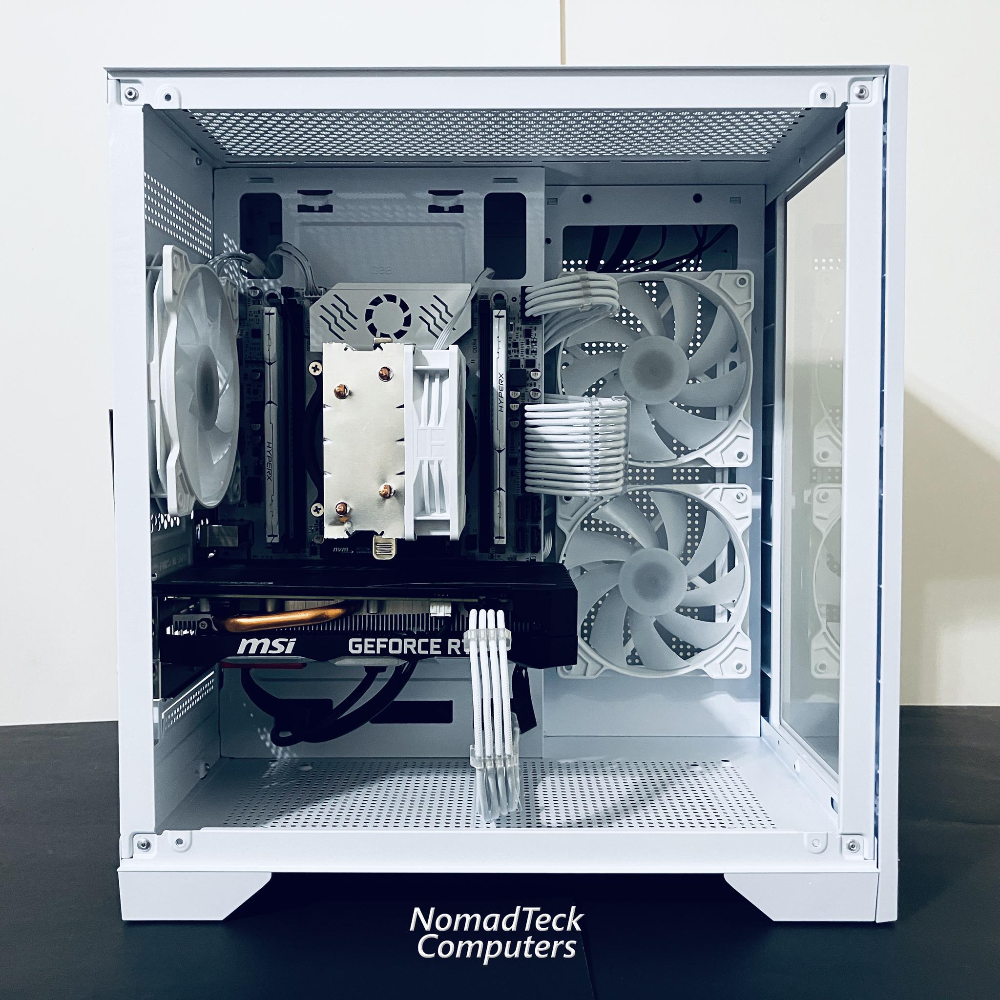 ❄️White Gaming PC wRGB - Intel Xeon 6-cores ● 16GB RAM ● 512GB SSD ● RTX 2060 ● Great Value 1080p