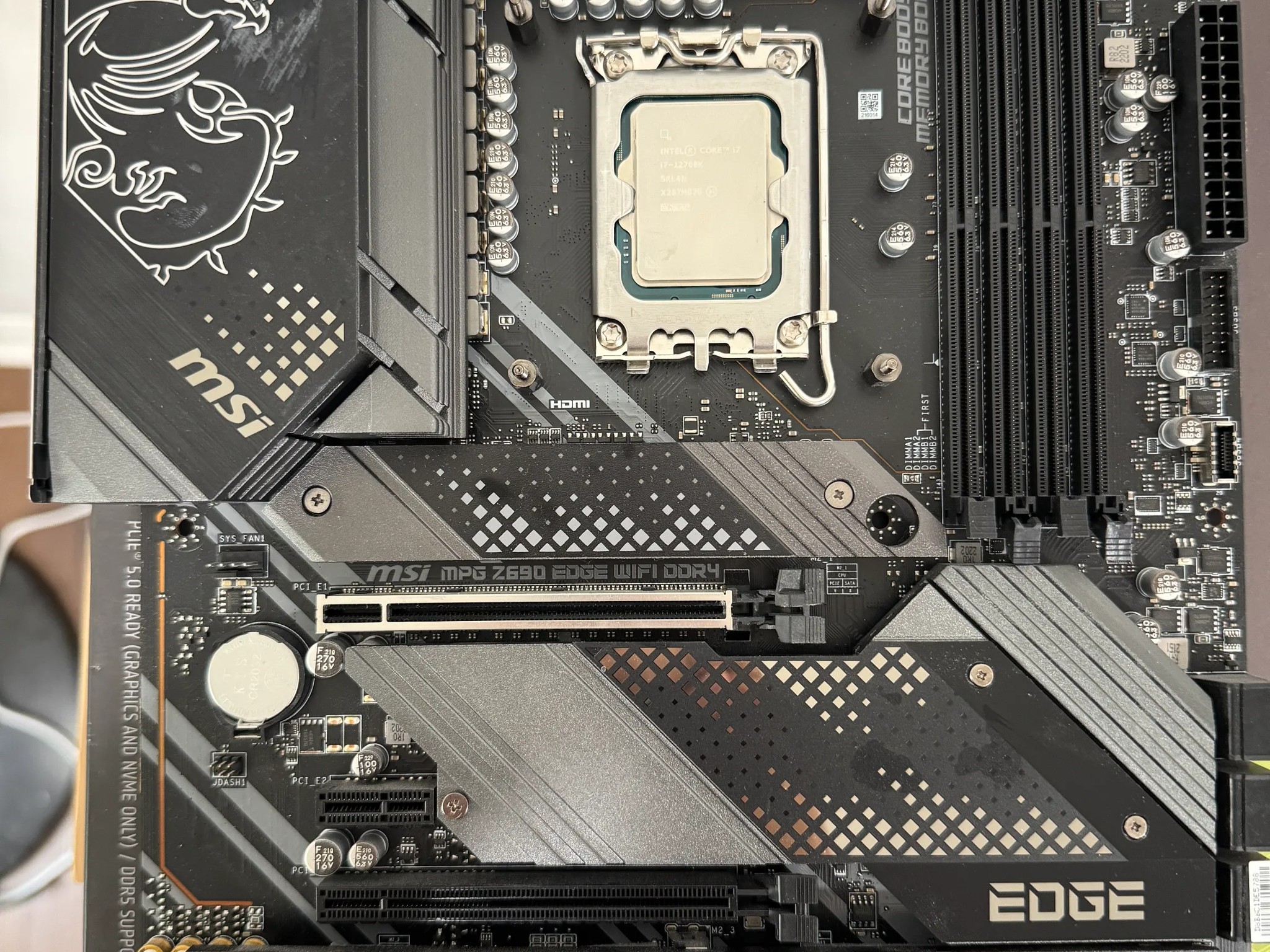 Intel i7 12700K,MSI MPG Z690 Edge WiFi,CORSAIR VENGEANCE DDR4 RAM 32GB BUNDLE DEAL