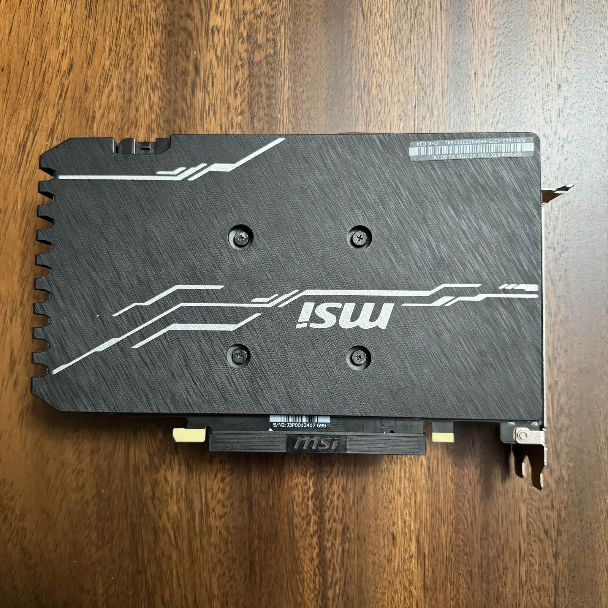 MSI VENTUS OC GeForce RTX 2060 6 GB Video Card