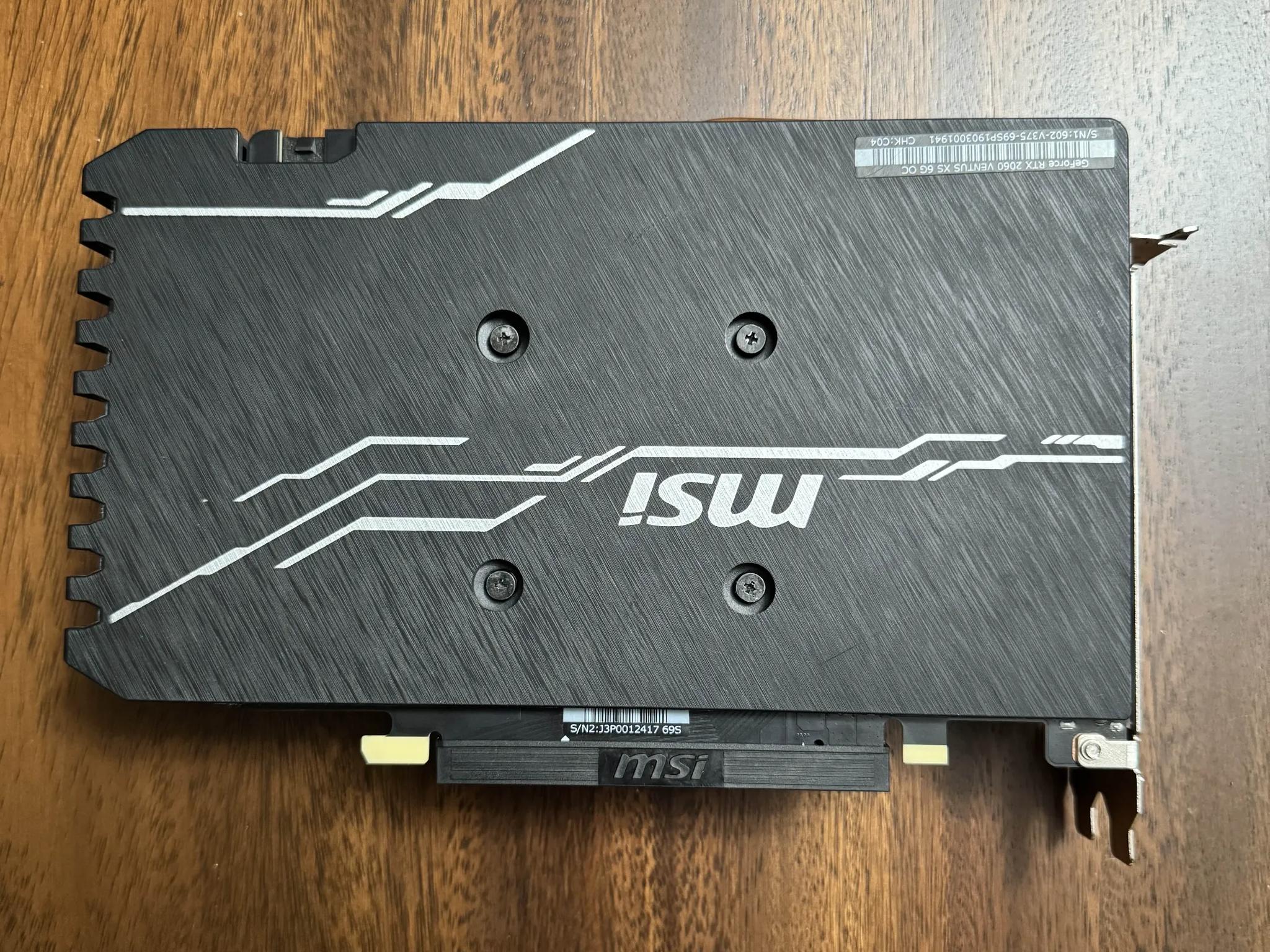 MSI VENTUS OC GeForce RTX 2060 6 GB Video Card