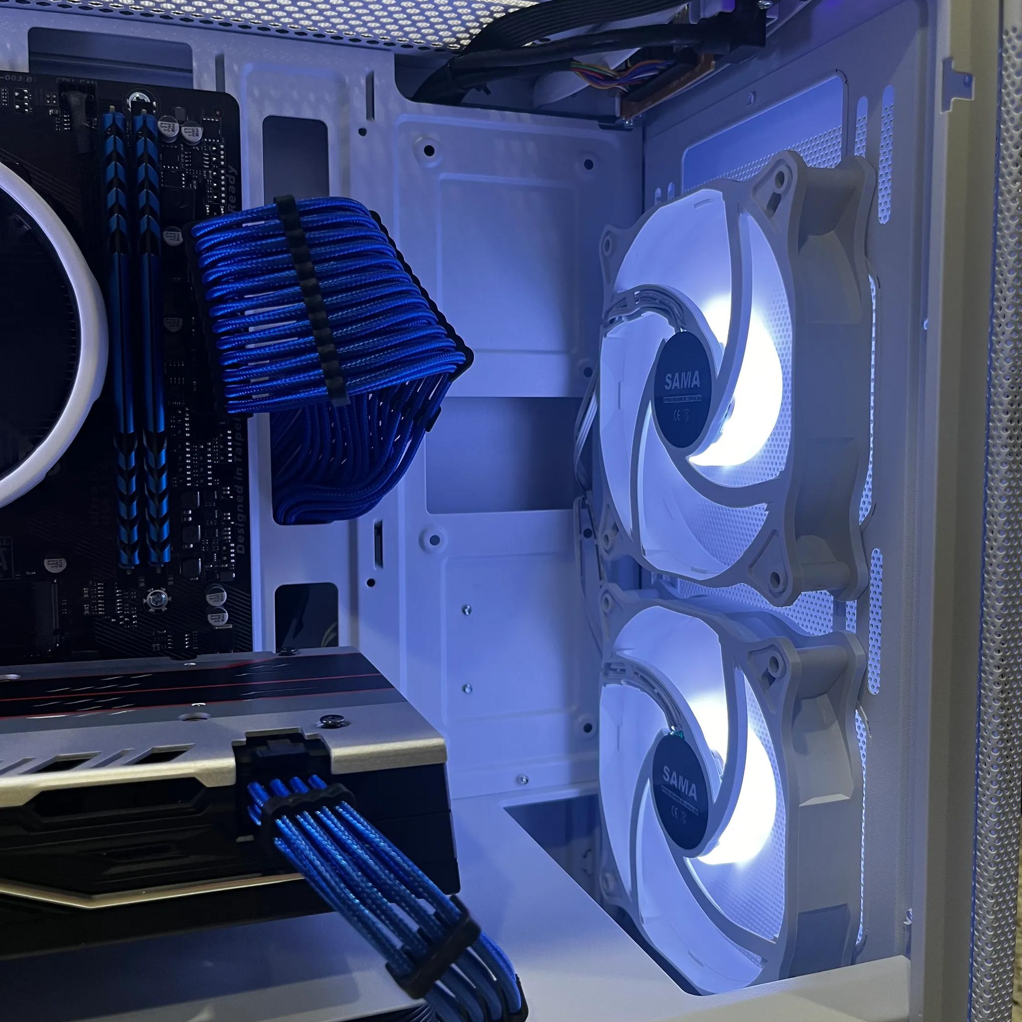🖥🖱️White Gaming PC||AMD Ryzen 5 2600||Sapphire PULSE Radeon RX 580 8 GB||512 GB NVME🎮🕹️👾
