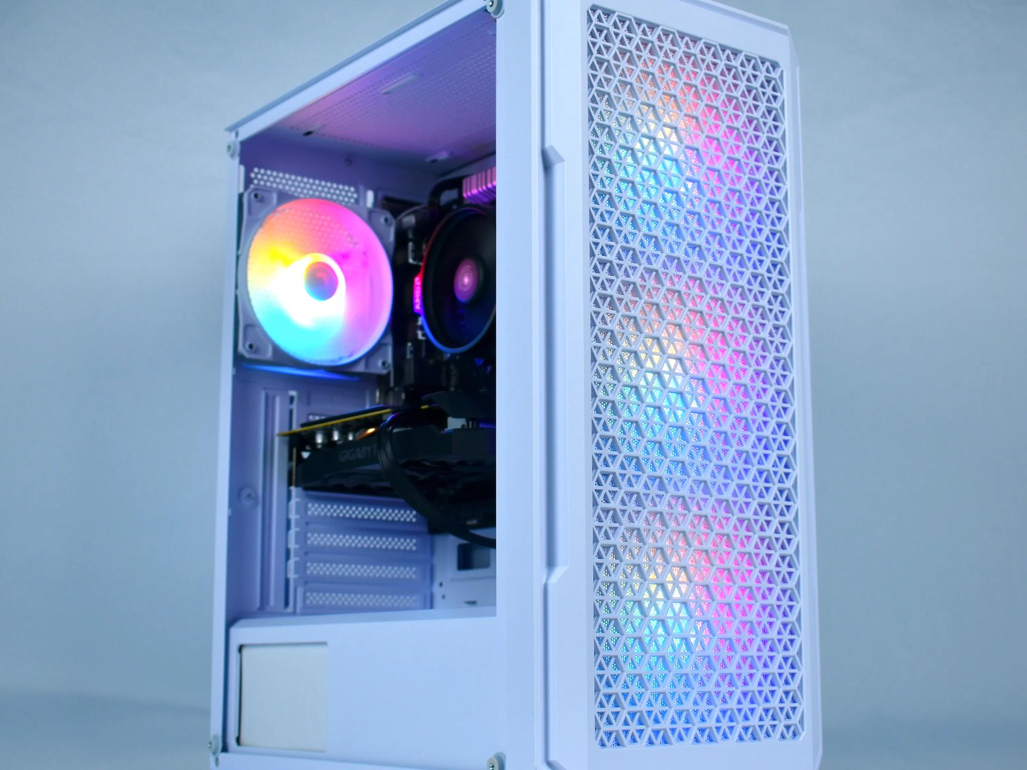 VALUE 1080p Gaming/Streaming PC | Ryzen 3600, NVIDIA RTX 2060 6GB, 1TB SSD, 16GB DDR4, WiFi | White