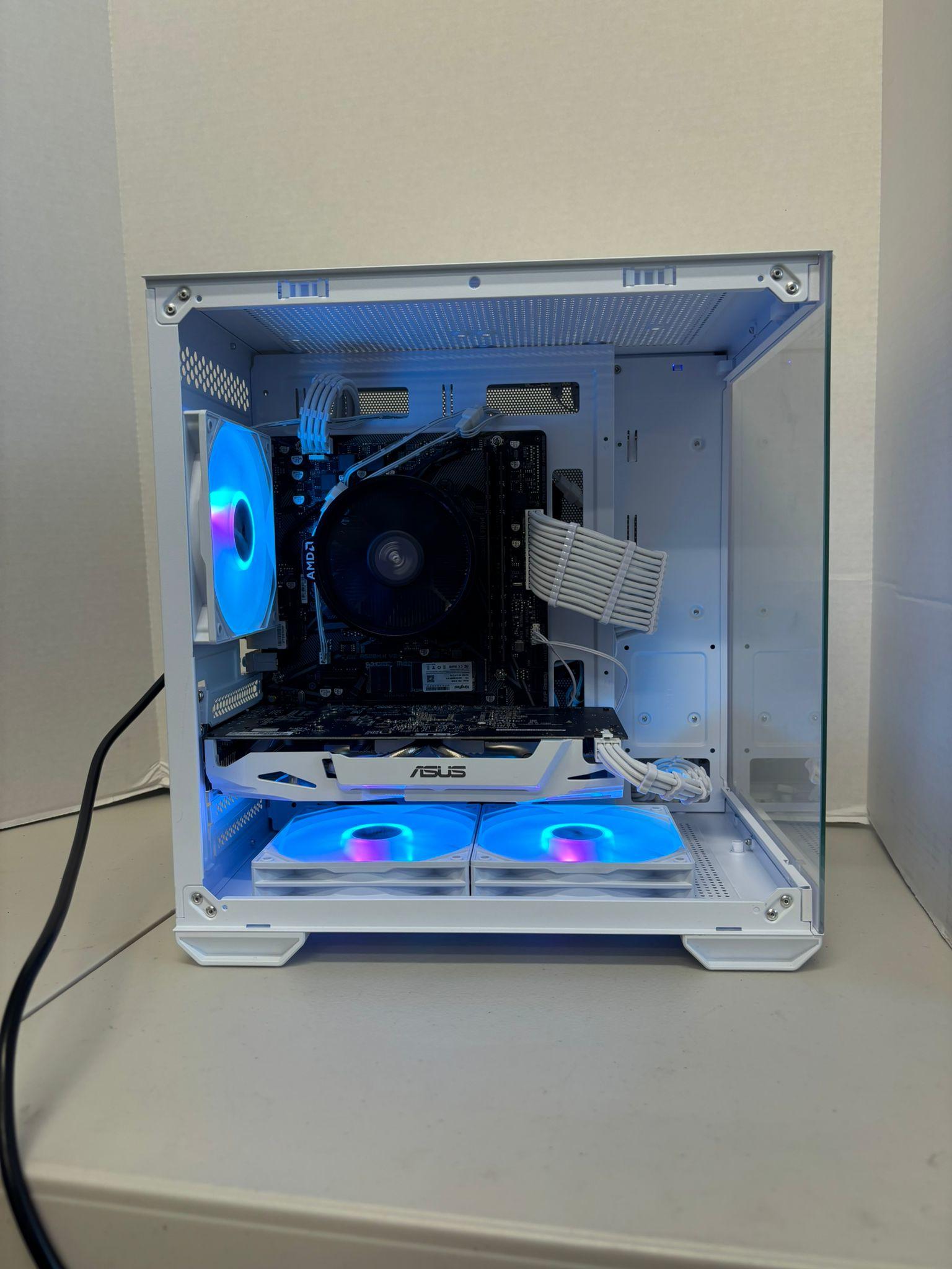 ⚪️ All-White 1080p Gaming PC | GTX 1060 6GB + Ryzen 5 1600 | 16GB RAM | Clean & Smooth Performance