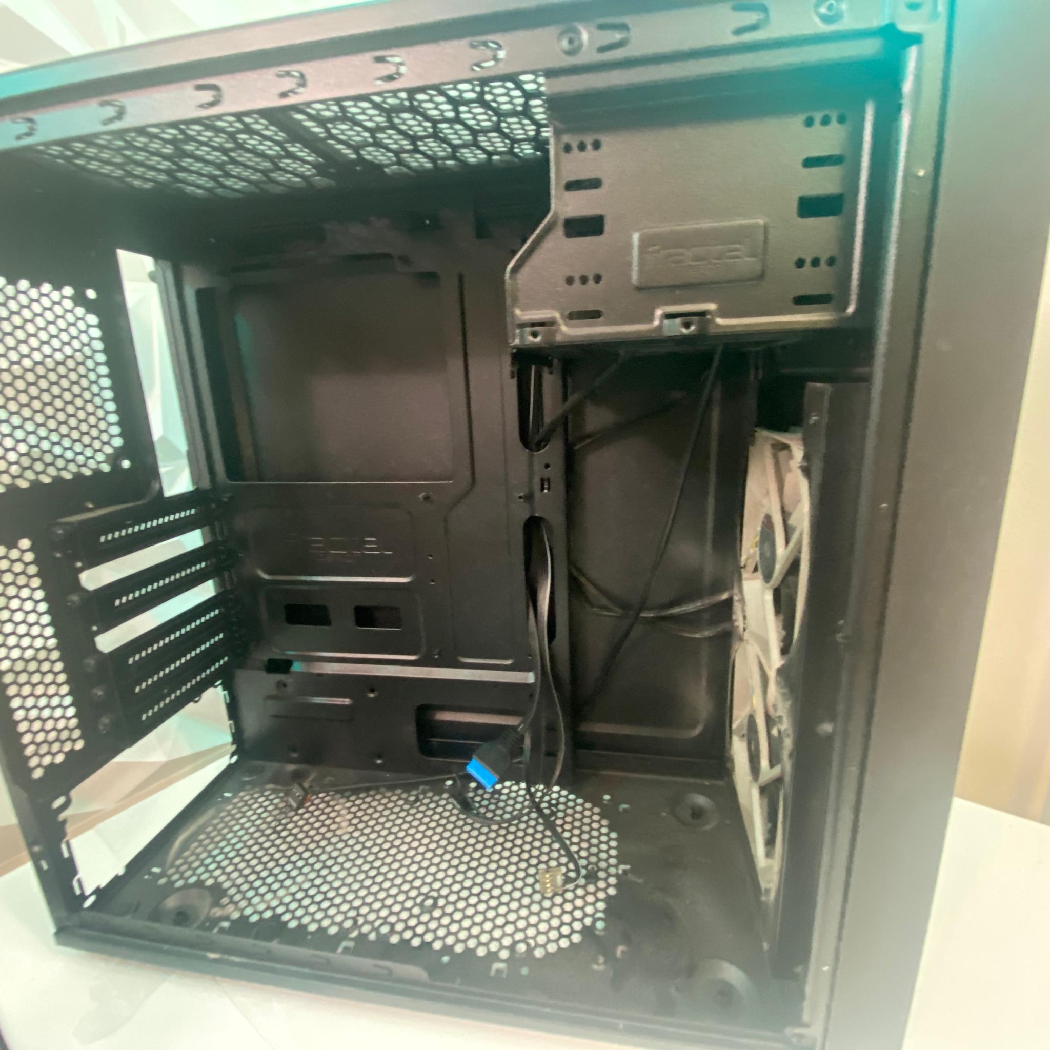 Black ATX Mid-Tower PC Case (Used, Includes 2 Fans)