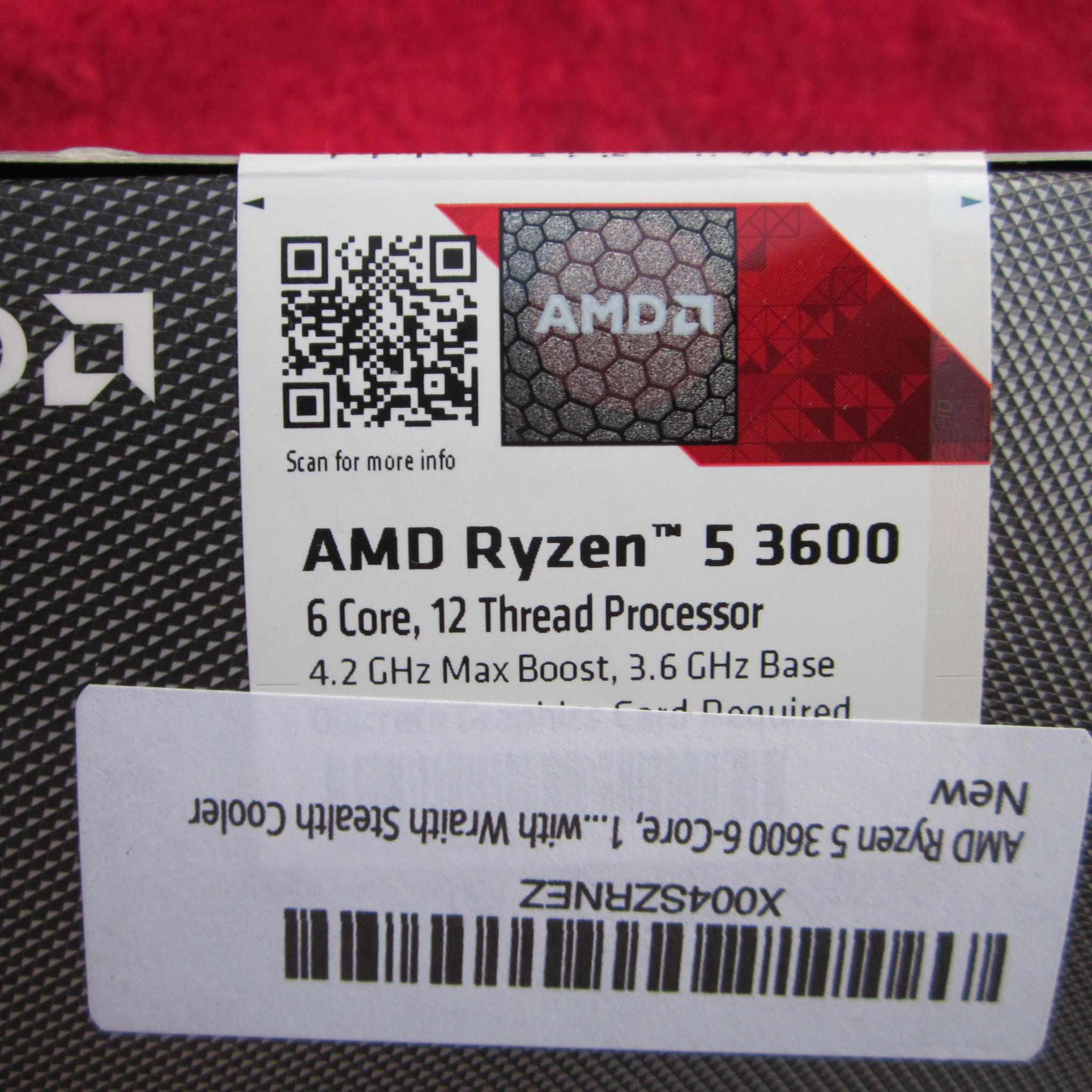 NEW! AMD Ryzen 5 3600 3.6/4.2 GHz AM4 CPU