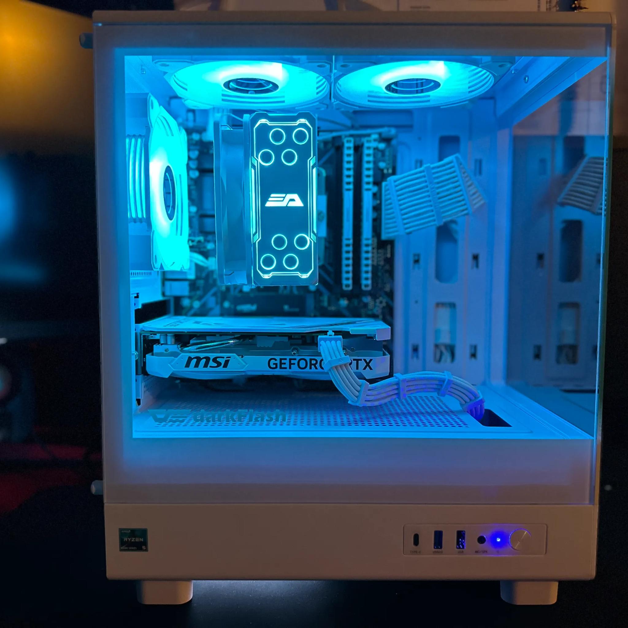 🔥WHITE-OUT🔥RYZEN 5 5600x MSI Ventus RTX 4060 OC Edition 32gb Ram 1TB M.2 SSD🔥 650w Gold R PSU🔥