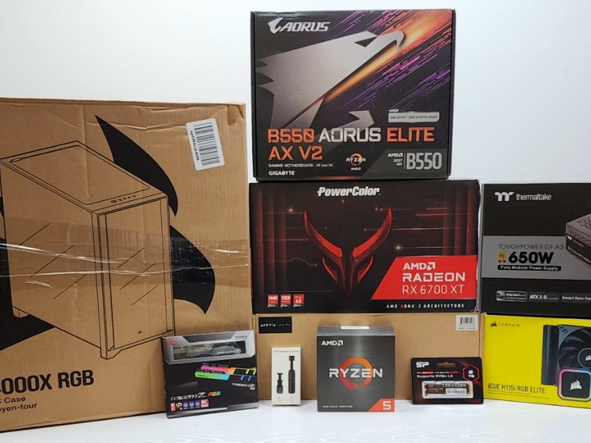 NEW Corsair Liquid Cooled 1440P Gaming PC - 5600X - 6700XT - READ DESCRIPTION!!!
