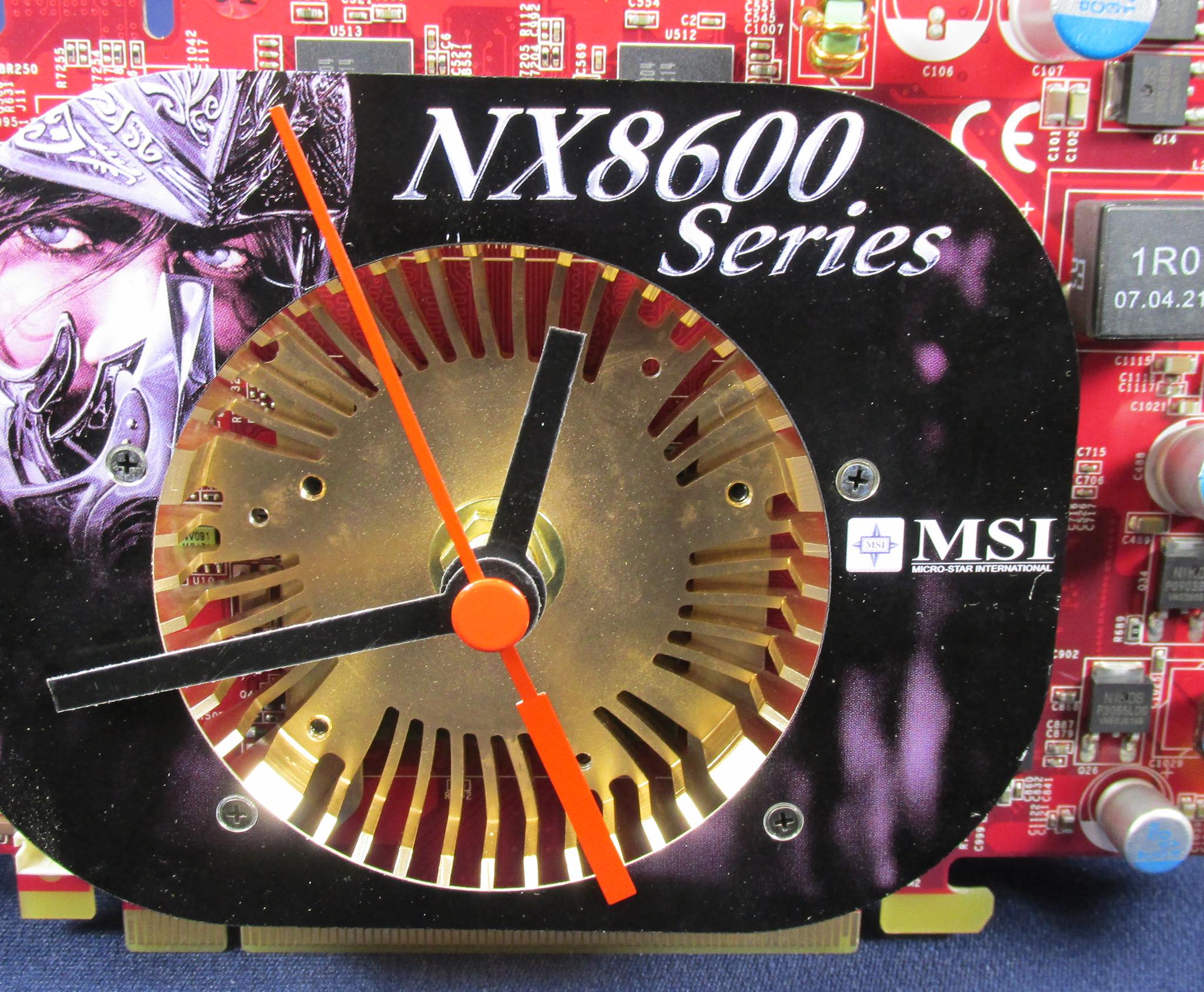 MSI GeForce 8600 GT - (NX8600GT-T2D512E-OC) Video Card Desktop GPU Clock