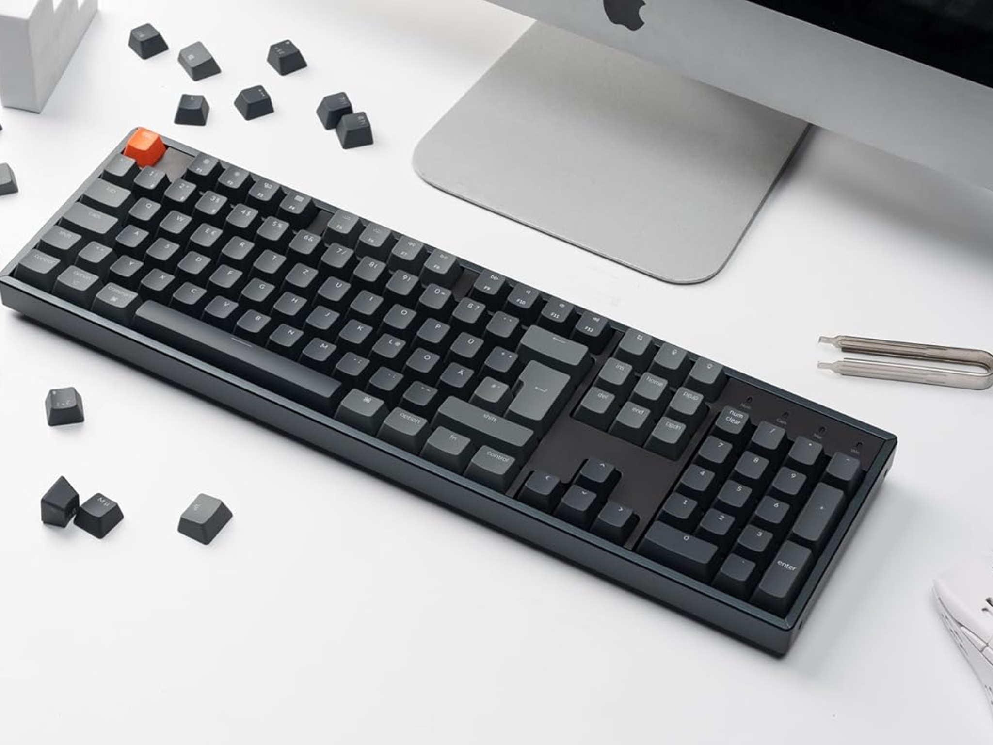 NEW! Keychron K10 RGB Full Size Layout Hot-Swappable Mechanical Keyboard - Aluminum Frame