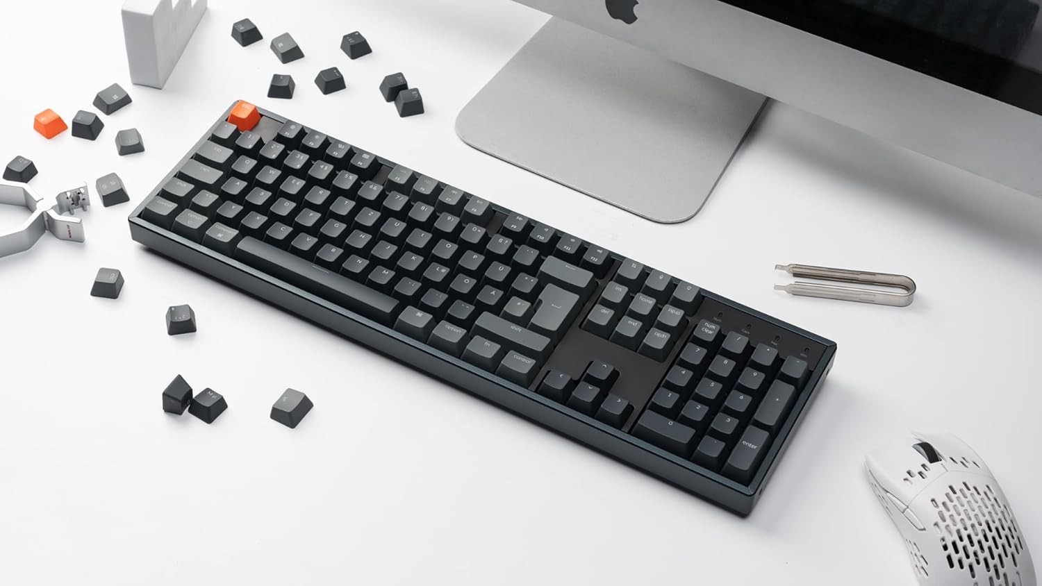 NEW! Keychron K10 RGB Full Size Layout Hot-Swappable Mechanical Keyboard - Aluminum Frame