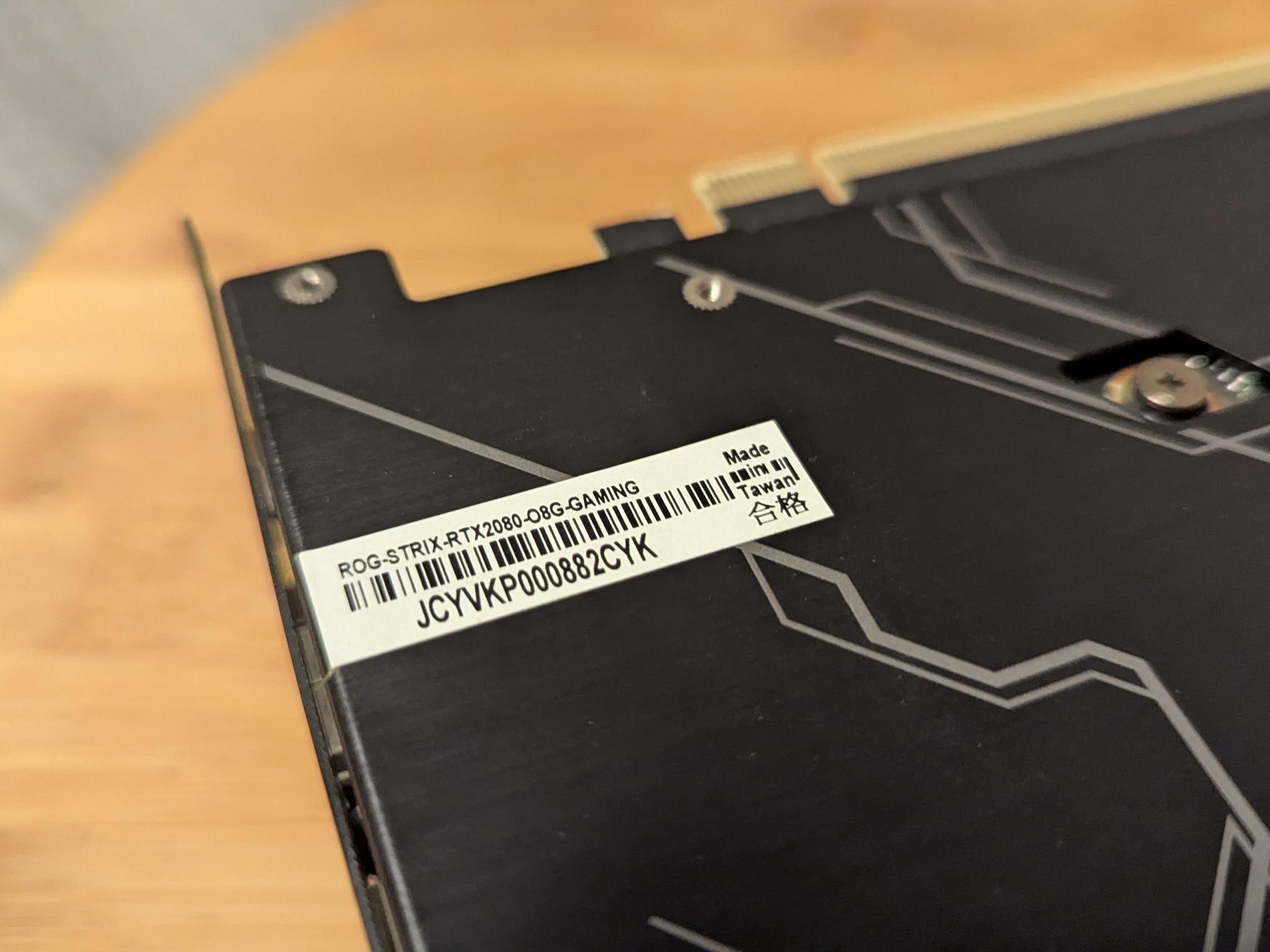 Asus ROG-STRIX-RTX2080-O8G-GAMING