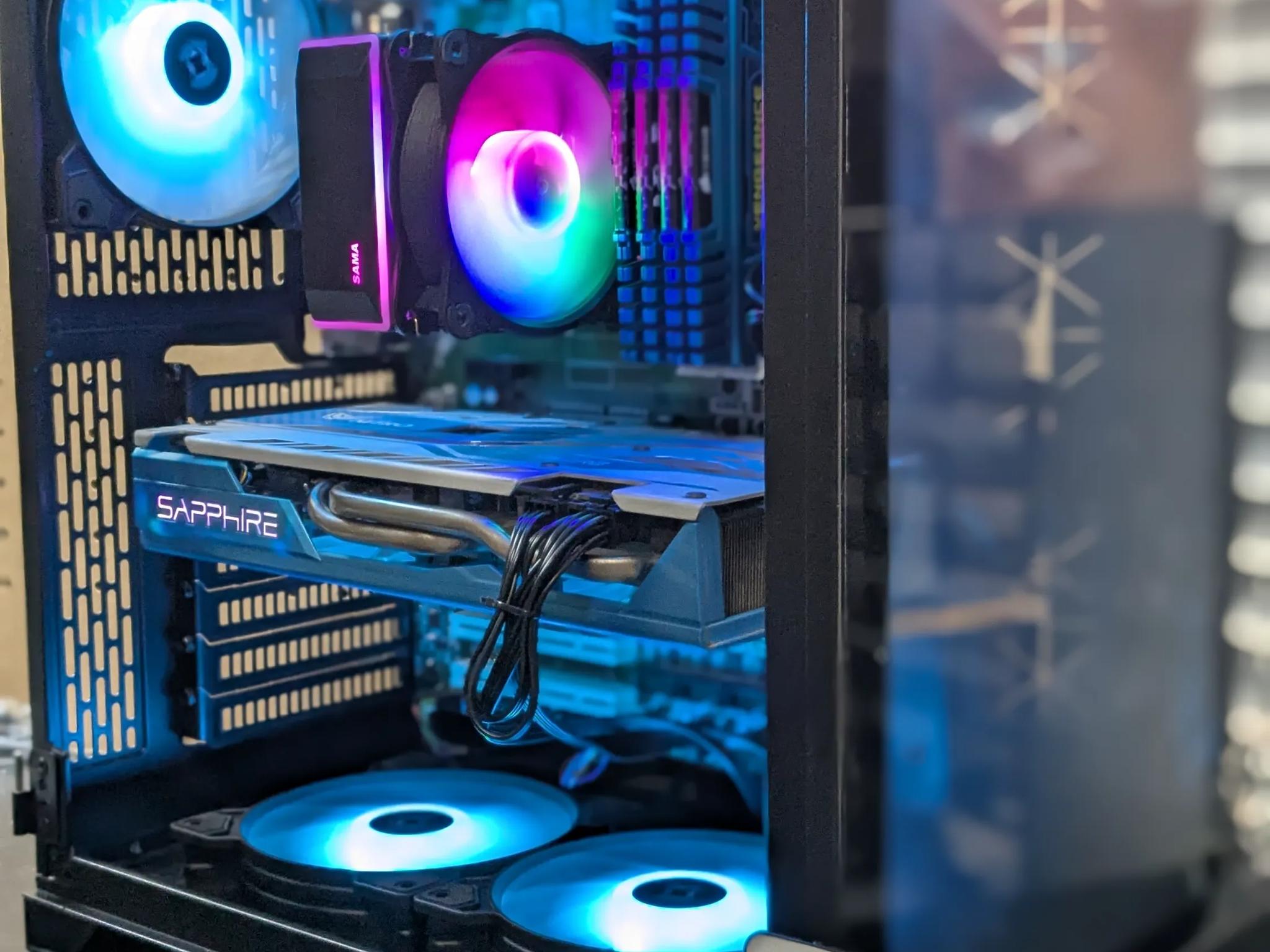 Cyan Obelisk | Marvel Rivals Ready | i7-4790, 16GB RAM, RX 580 8GB, 500GB SSD, Win10, RGB, Wifi