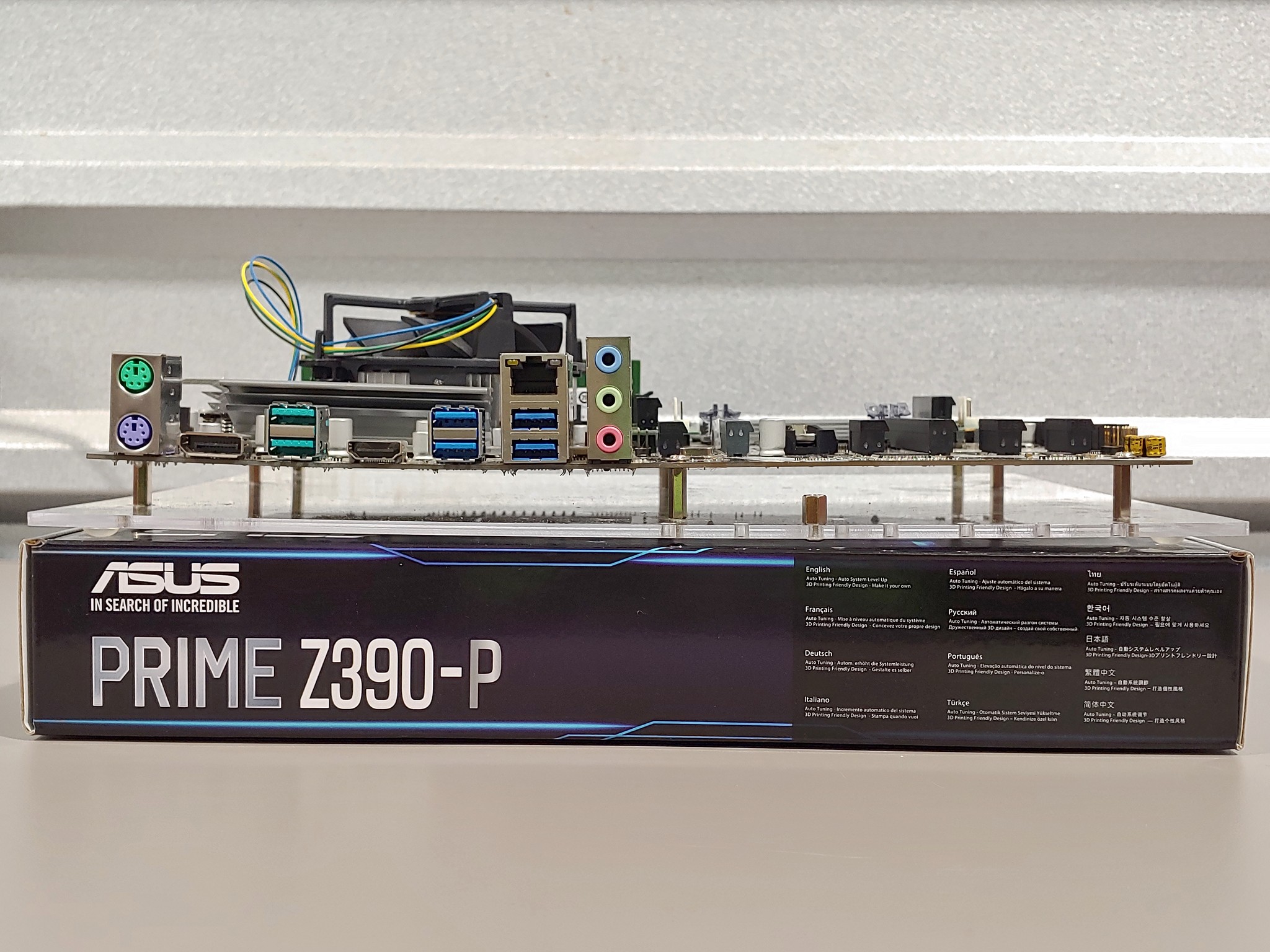 ASUS PRIME Z390-P ATX motherboard combo, tested and verified working before listing.