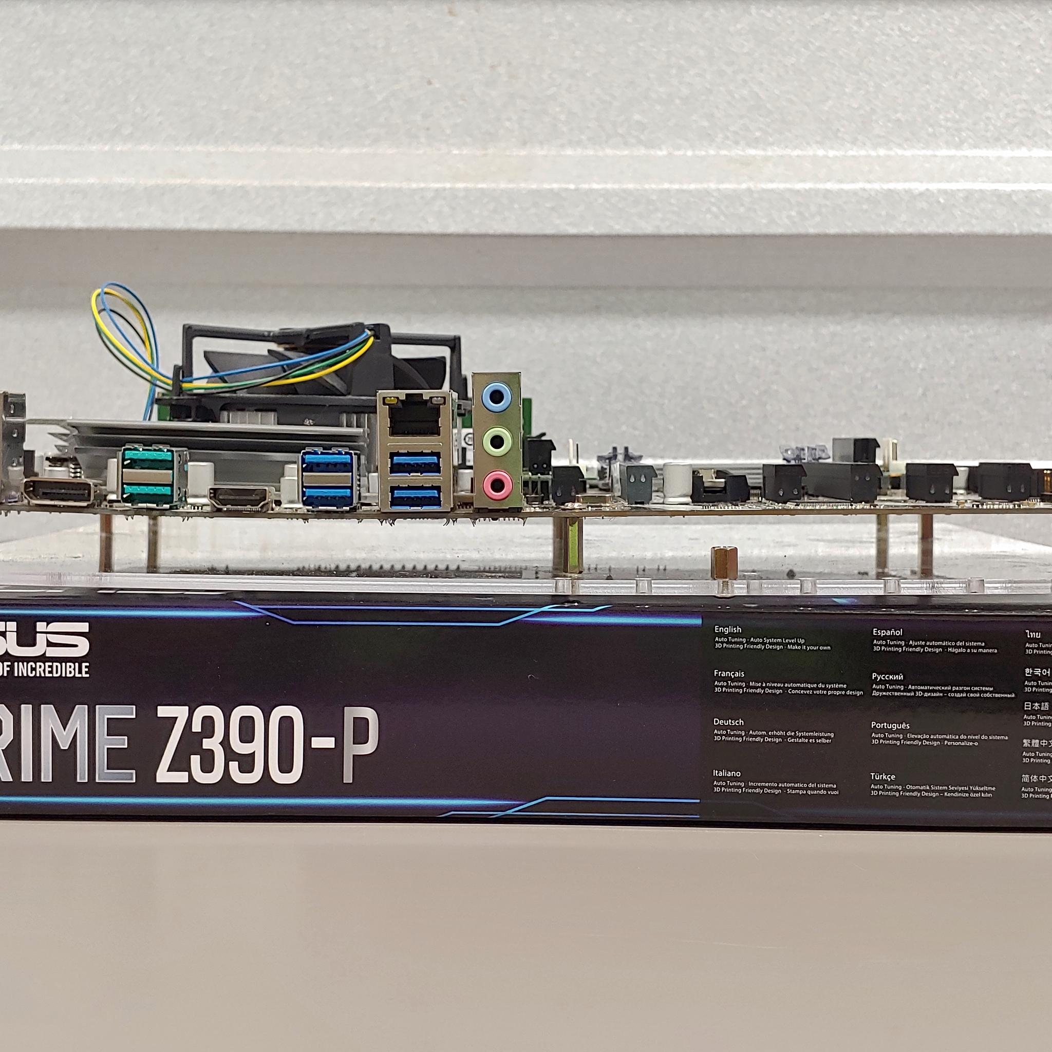 ASUS PRIME Z390-P ATX motherboard combo, tested and verified working before listing.