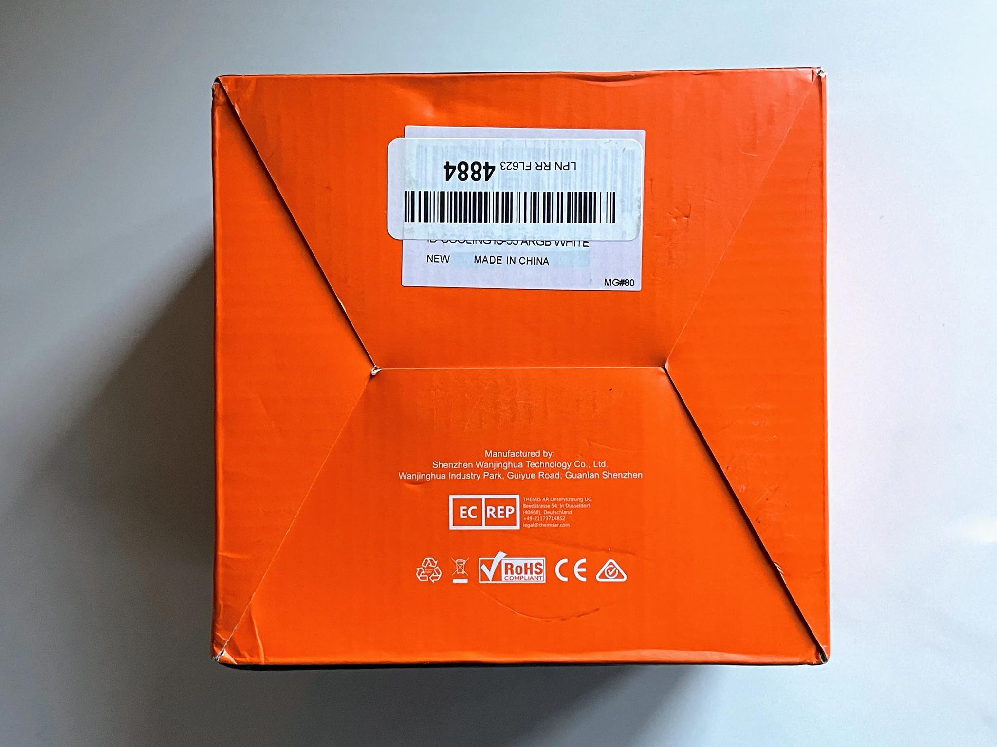 ID-COOLING IS-55 ARGB White Low Profile CPU Cooler, 57mm Height, 5 Heatpipes - Intel and AMD