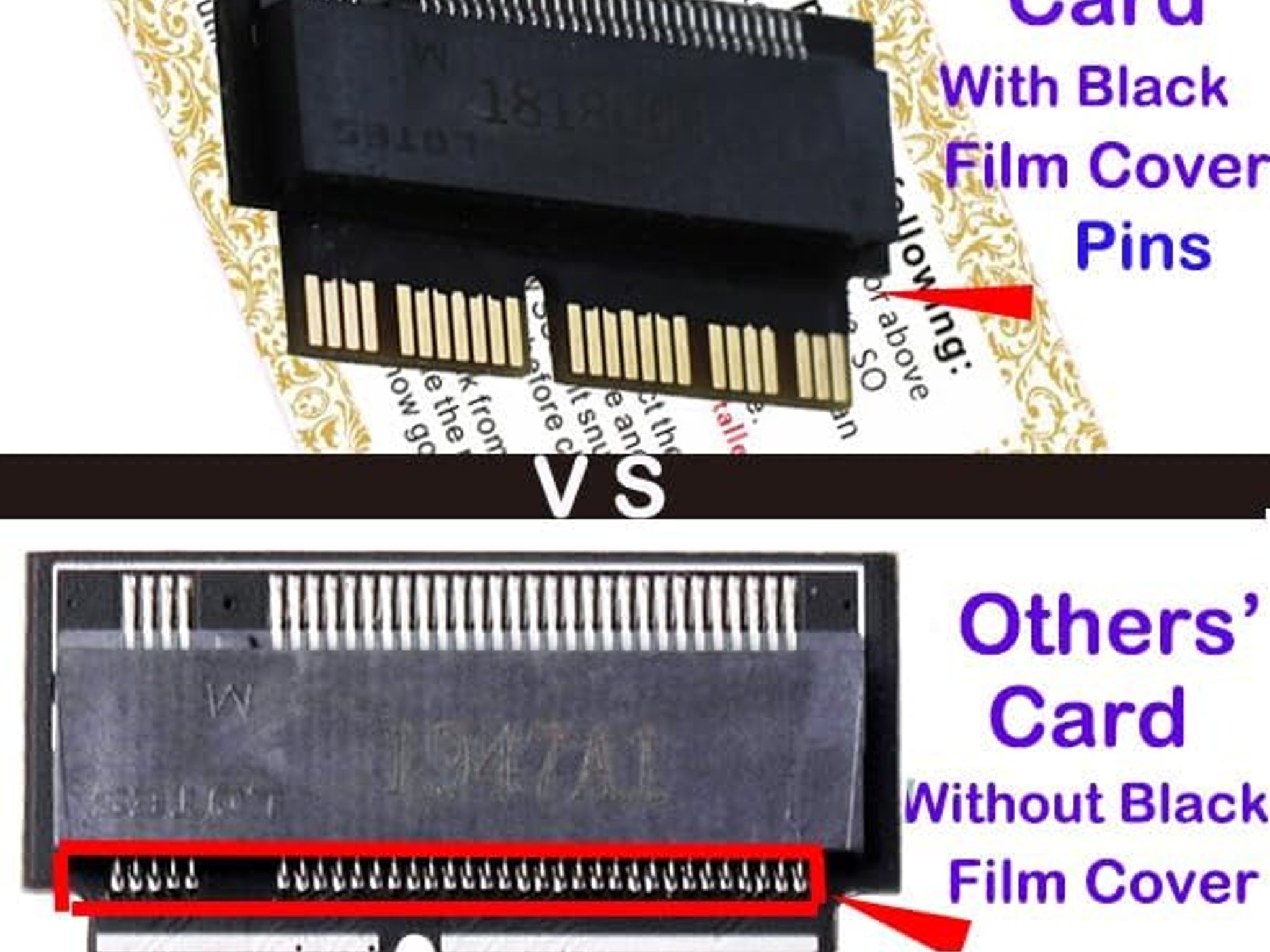 NGFF M.2 nVME SSD Adapter Card Upgrade MacBook Air 2013-2016 and MacBook PRO Late 2013-2015