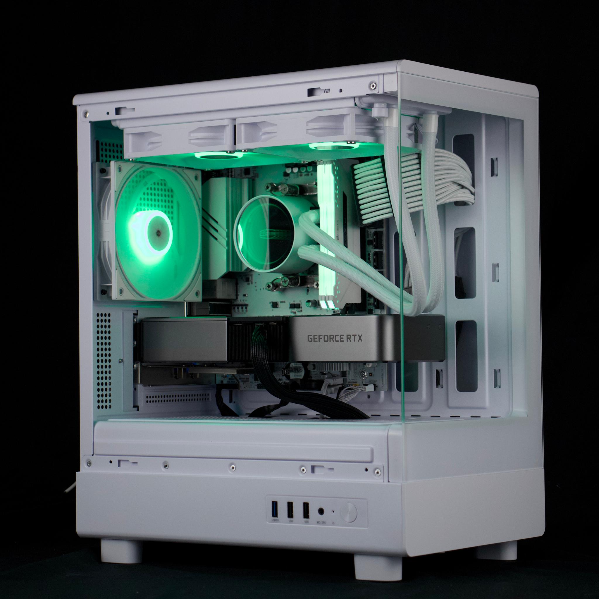 🧊❄️🧊 White Gaming PC – RTX 3070 TI, Ryzen 5 5600, 16GB RAM, 1TB NVMe SSD - WiFi, BlueTooth 🧊❄️🧊