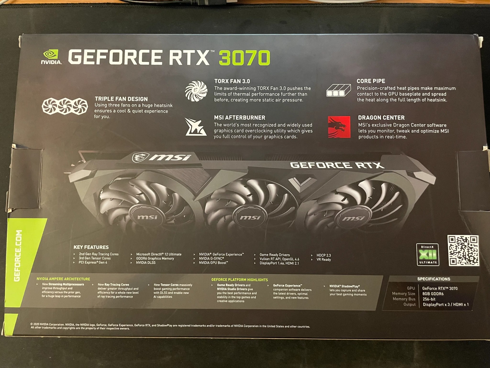 GeForce RTX 3070 VENTUS 3X OC