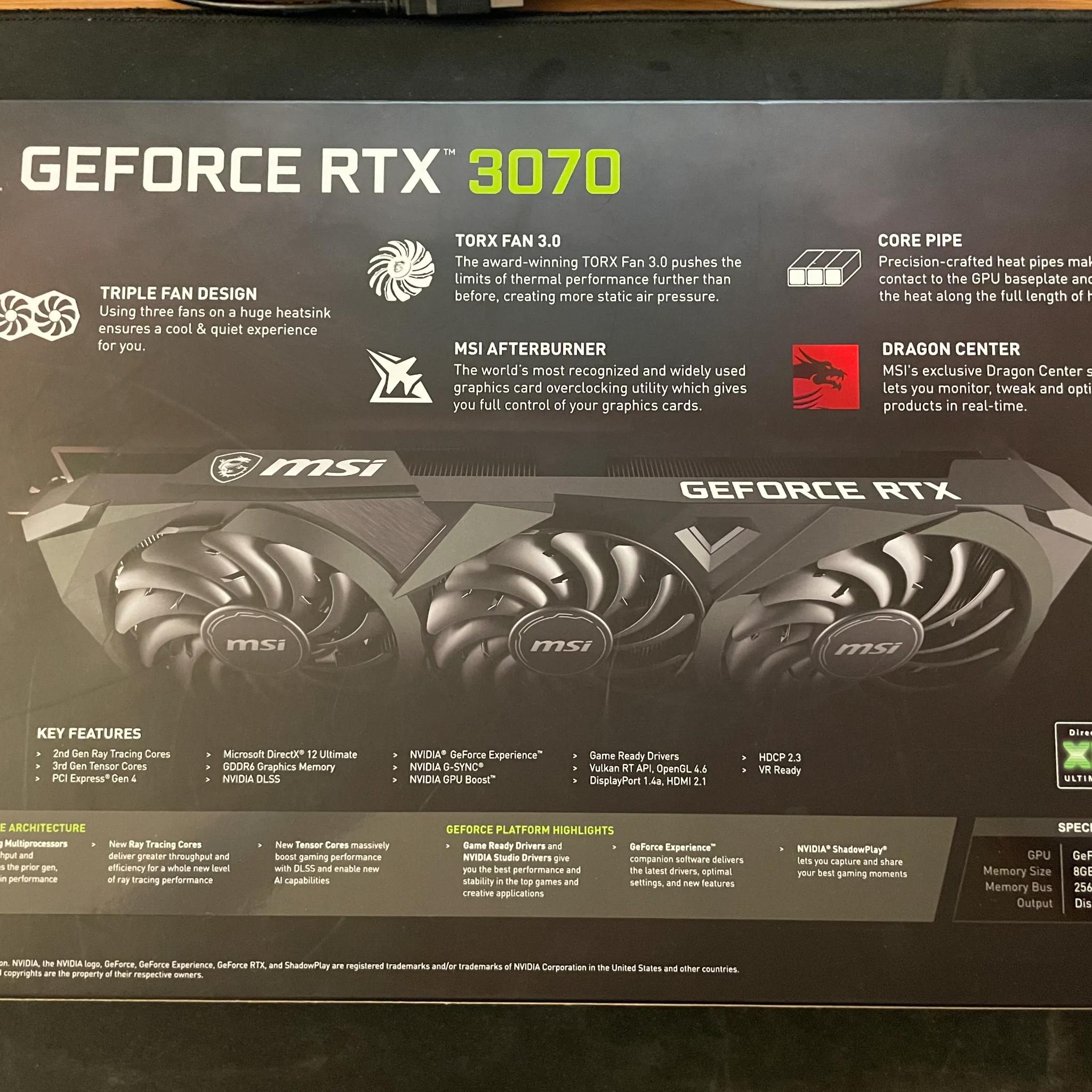 GeForce RTX 3070 VENTUS 3X OC